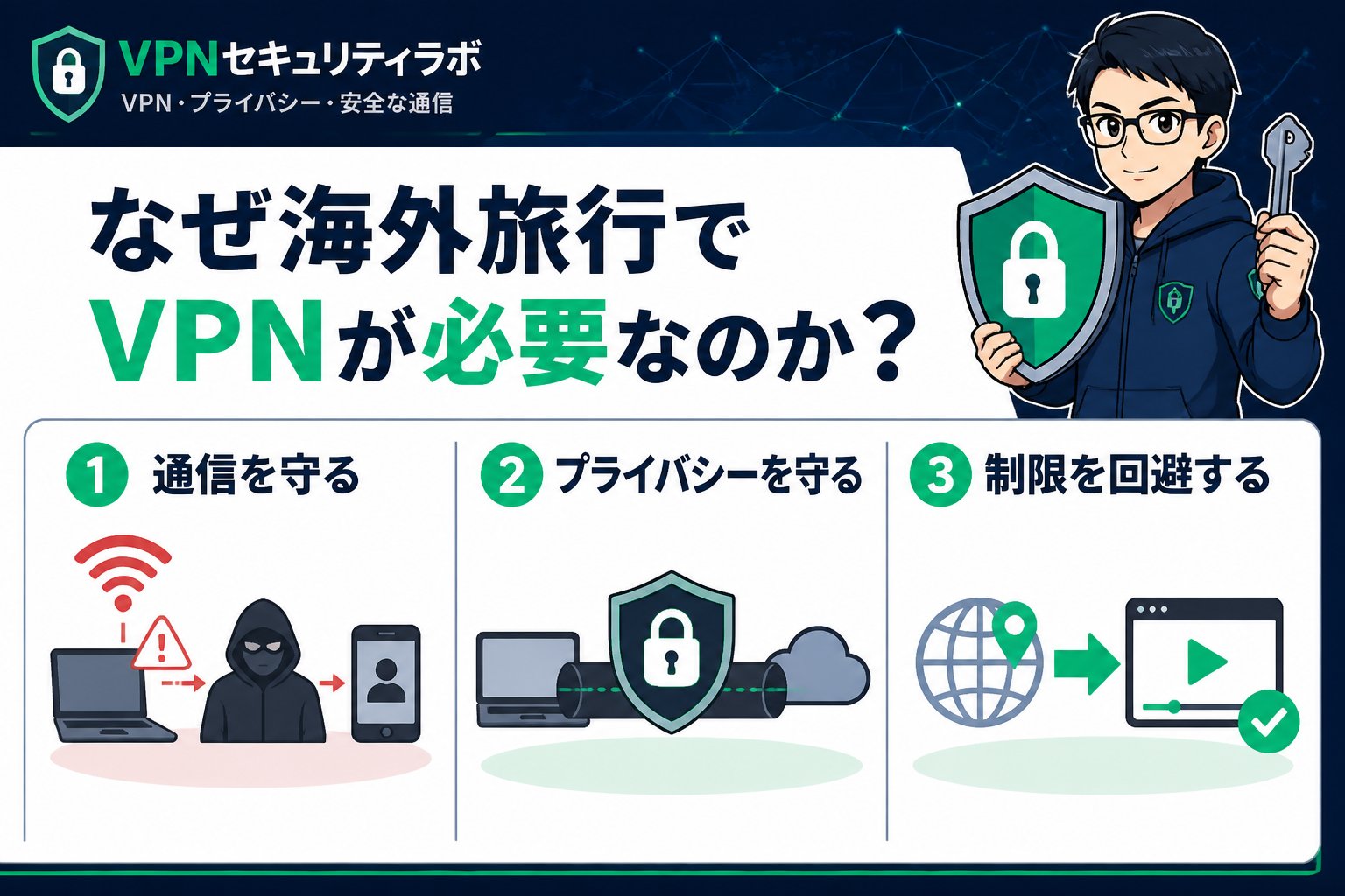 VPN比較 なぜ海外旅行でVPNが必要なのか?
