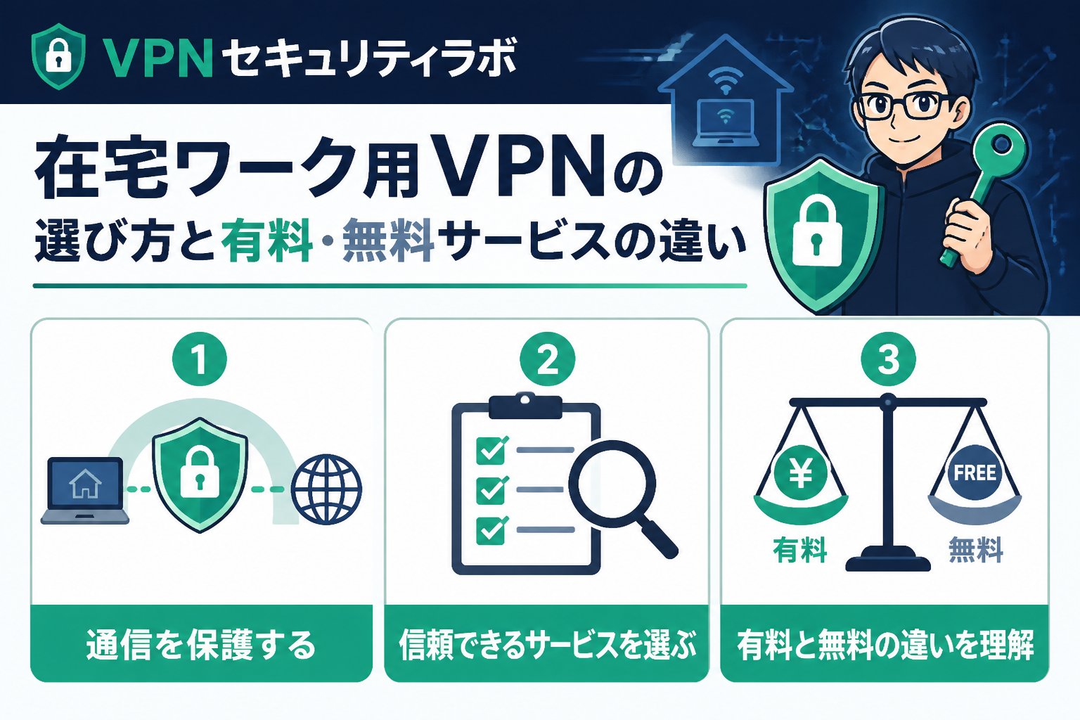 VPN比較 在宅ワーク用VPNの選び方と有料・無料サービスの違い