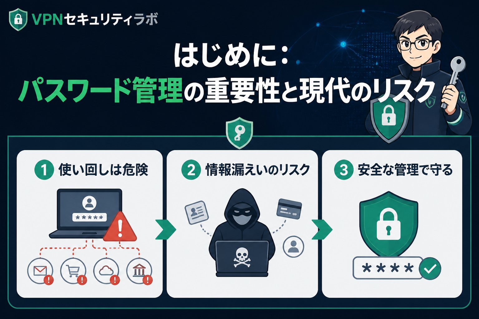 セキュリティ はじめに：パスワード管理の重要性と現代のリスク