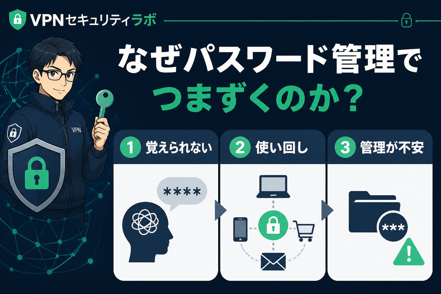 セキュリティ なぜパスワード管理でつまずくのか？初心者が抱える悩みと解決策
