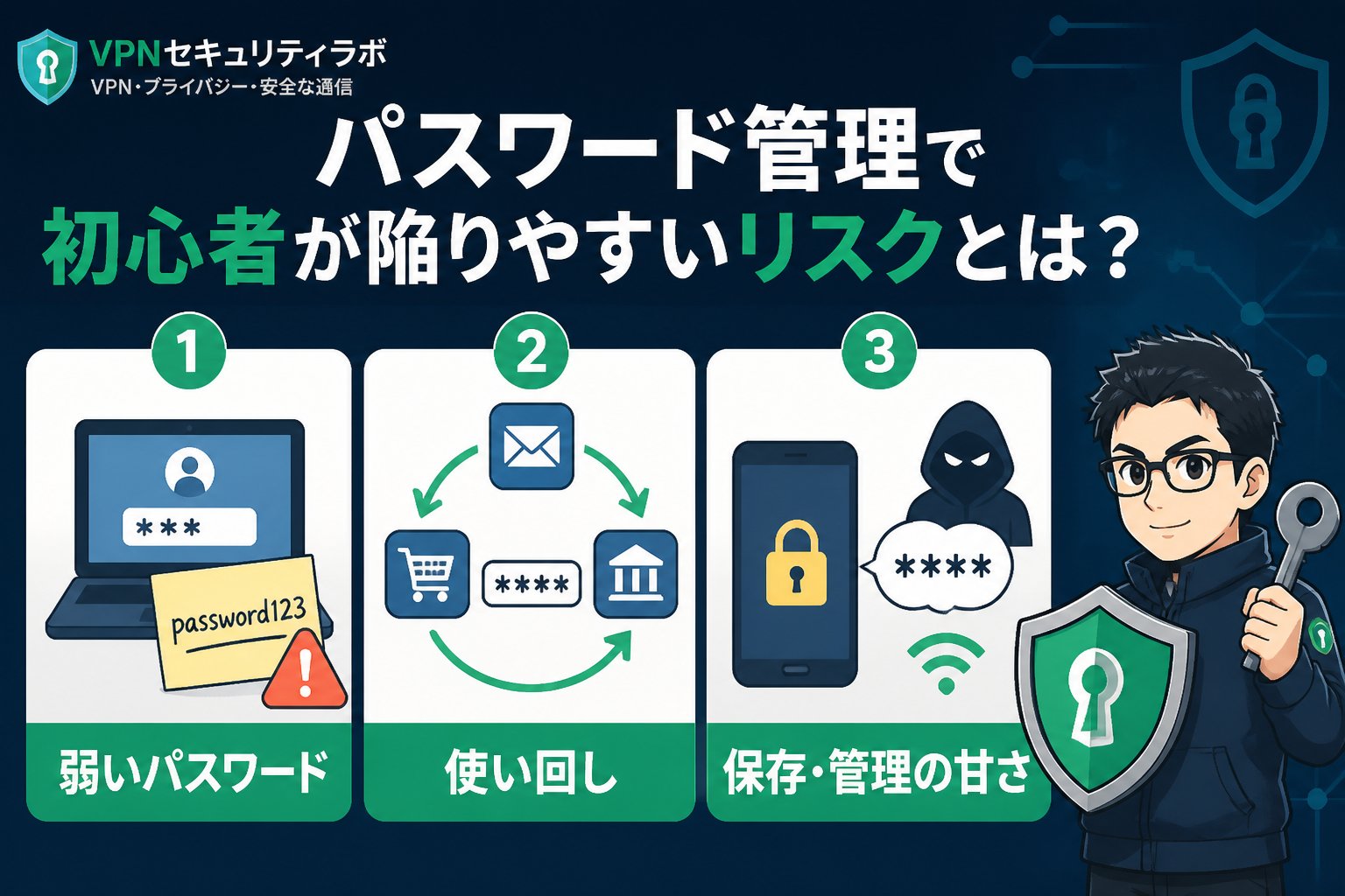 セキュリティ パスワード管理で初心者が陥りやすいリスクとは？