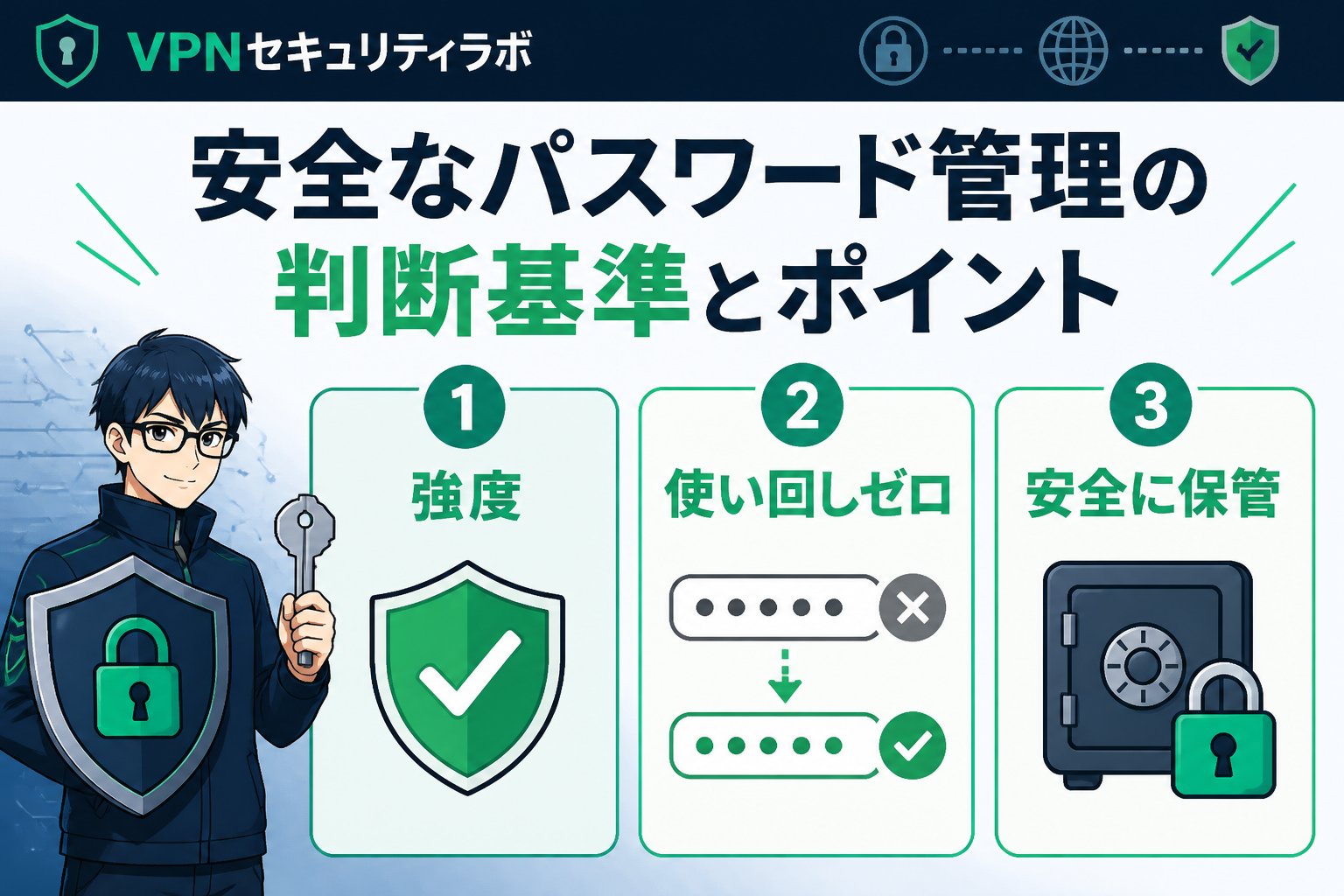 セキュリティ 安全なパスワード管理の判断基準とポイント