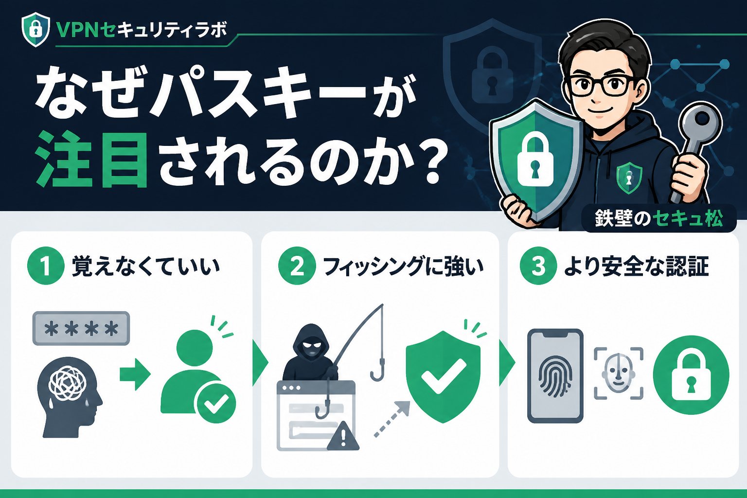 セキュリティ なぜパスキーが注目されるのか？従来のパスワードとの違い