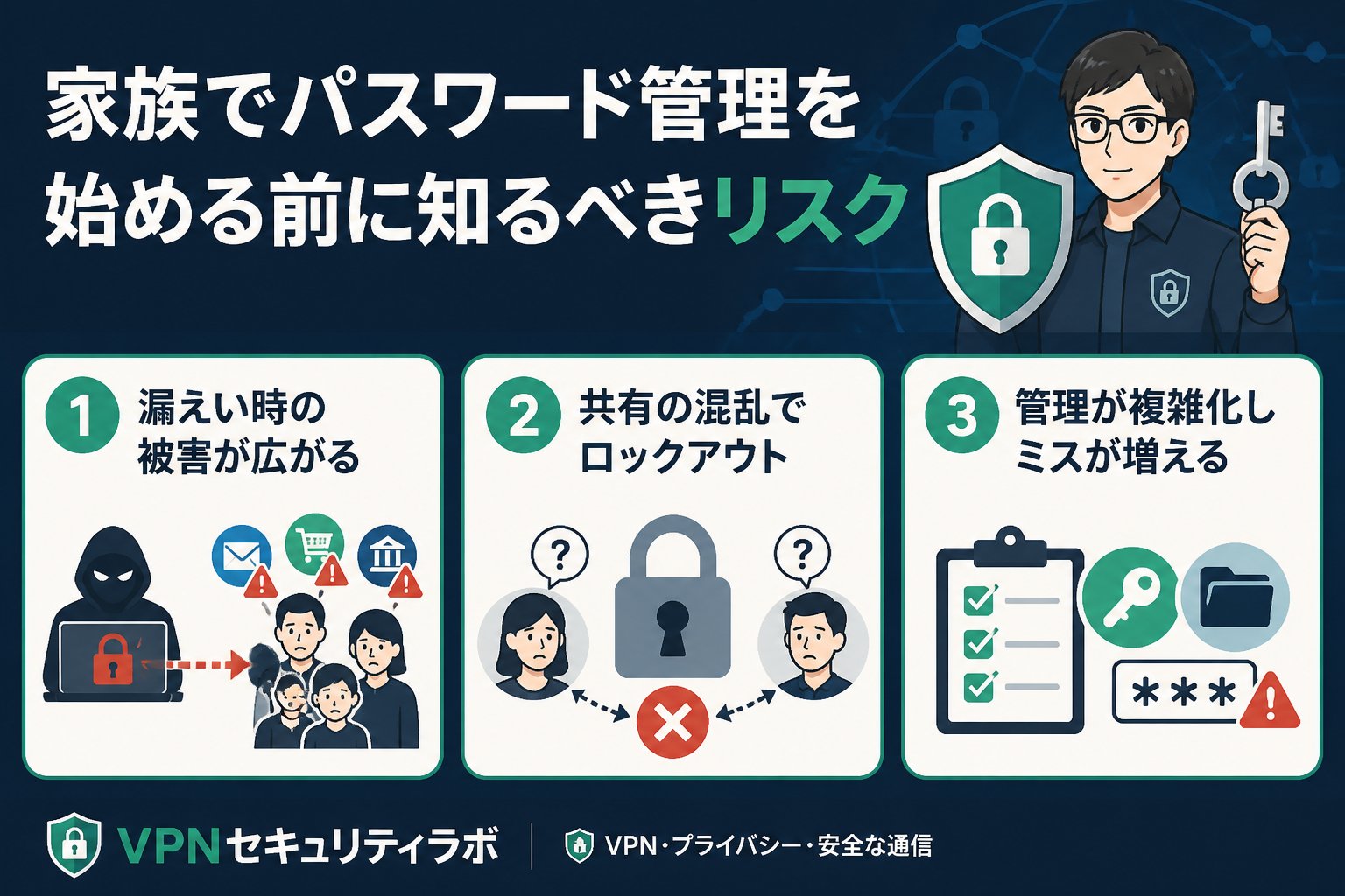 セキュリティ 家族でパスワード管理を始める前に知るべきリスク
