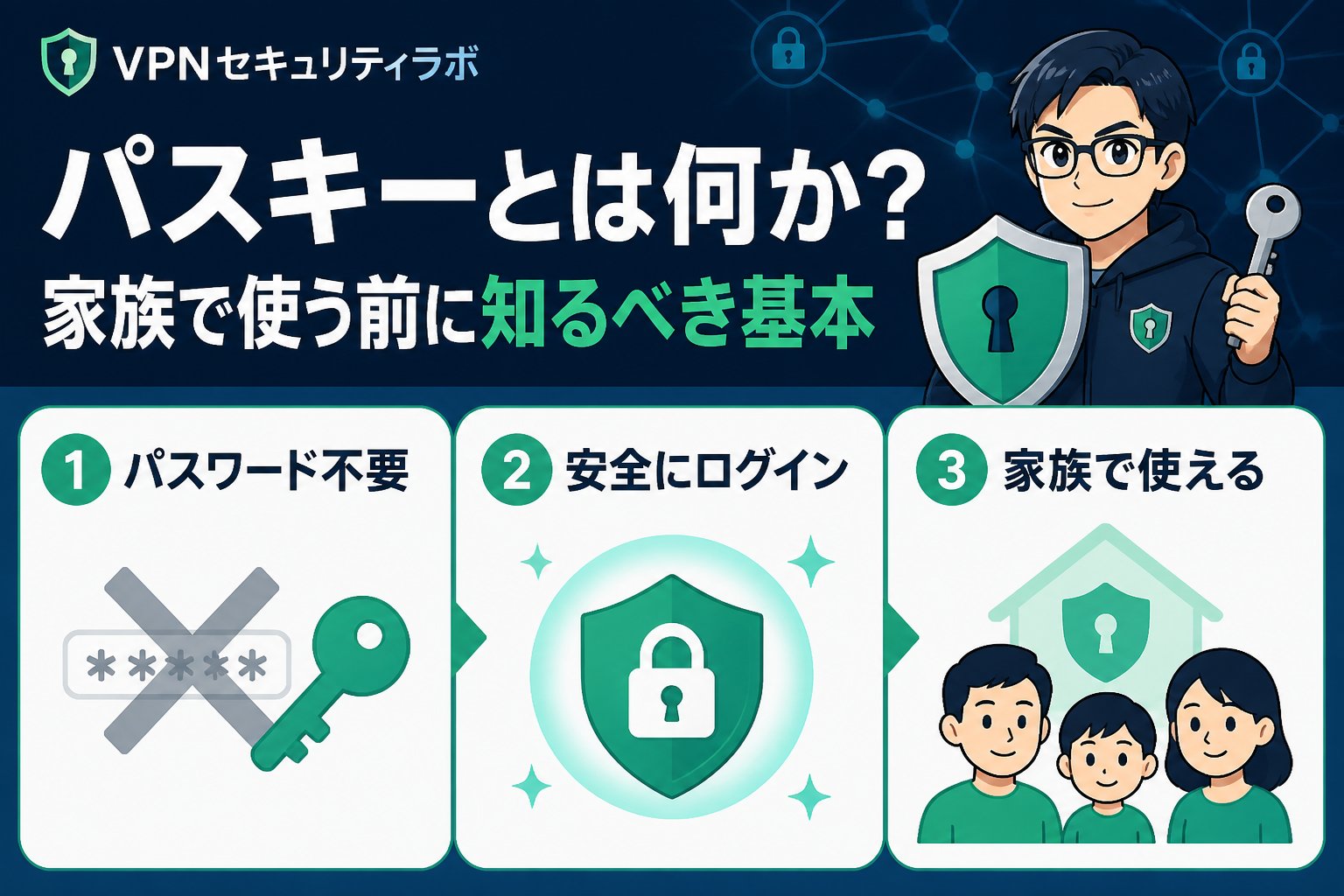 セキュリティ パスキーとは何か？家族で使う前に知るべき基本