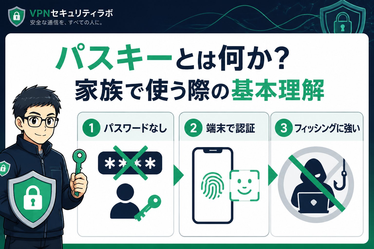 セキュリティ パスキーとは何か?家族で使う際の基本理解