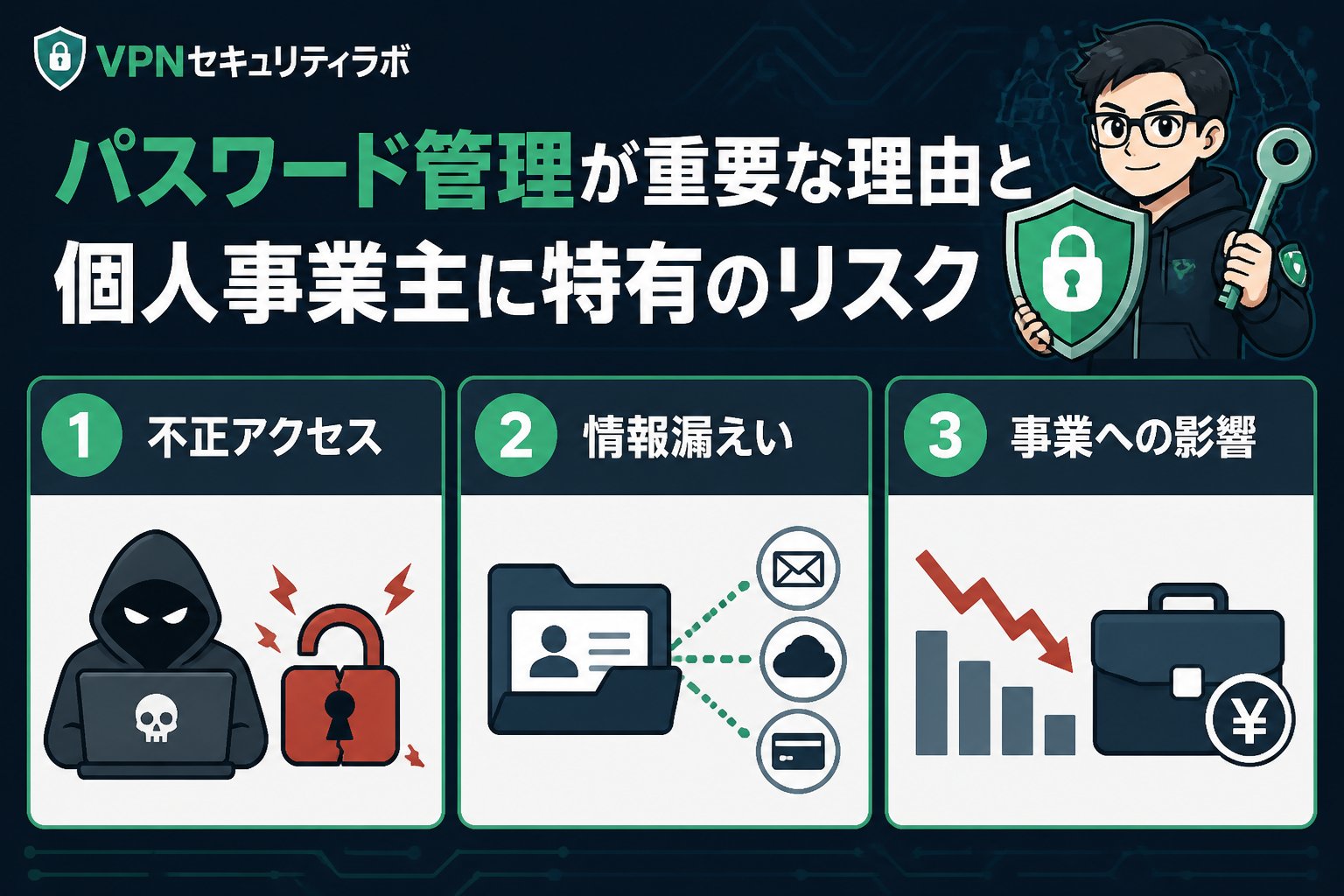 セキュリティ パスワード管理が重要な理由と個人事業主に特有のリスク