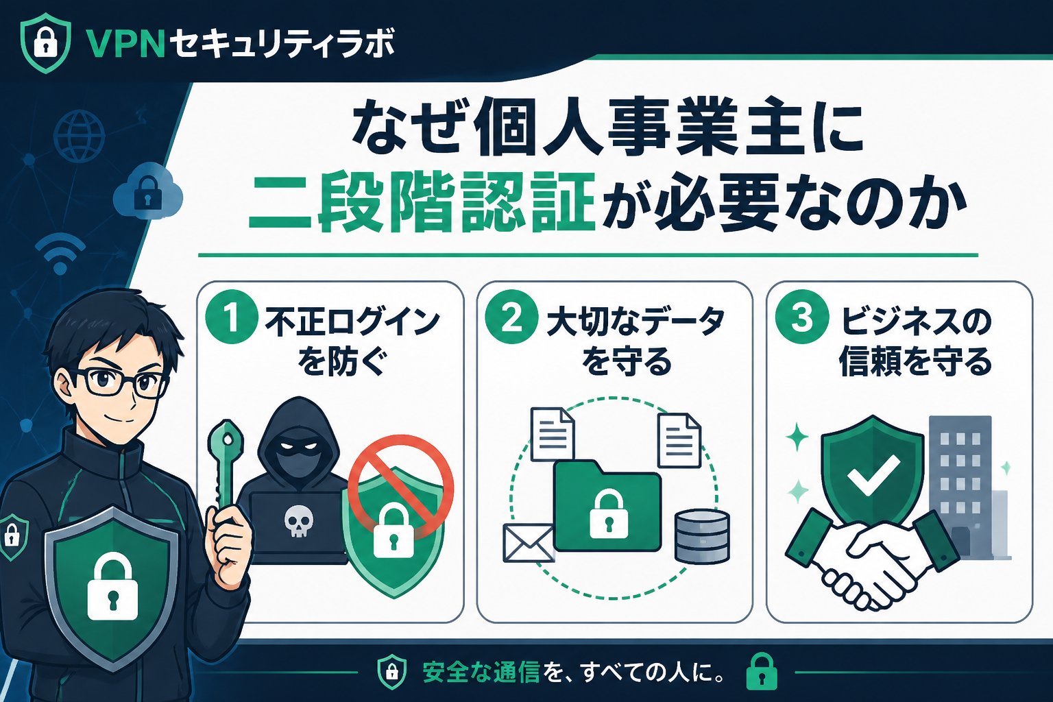セキュリティ なぜ個人事業主に二段階認証が必要なのか