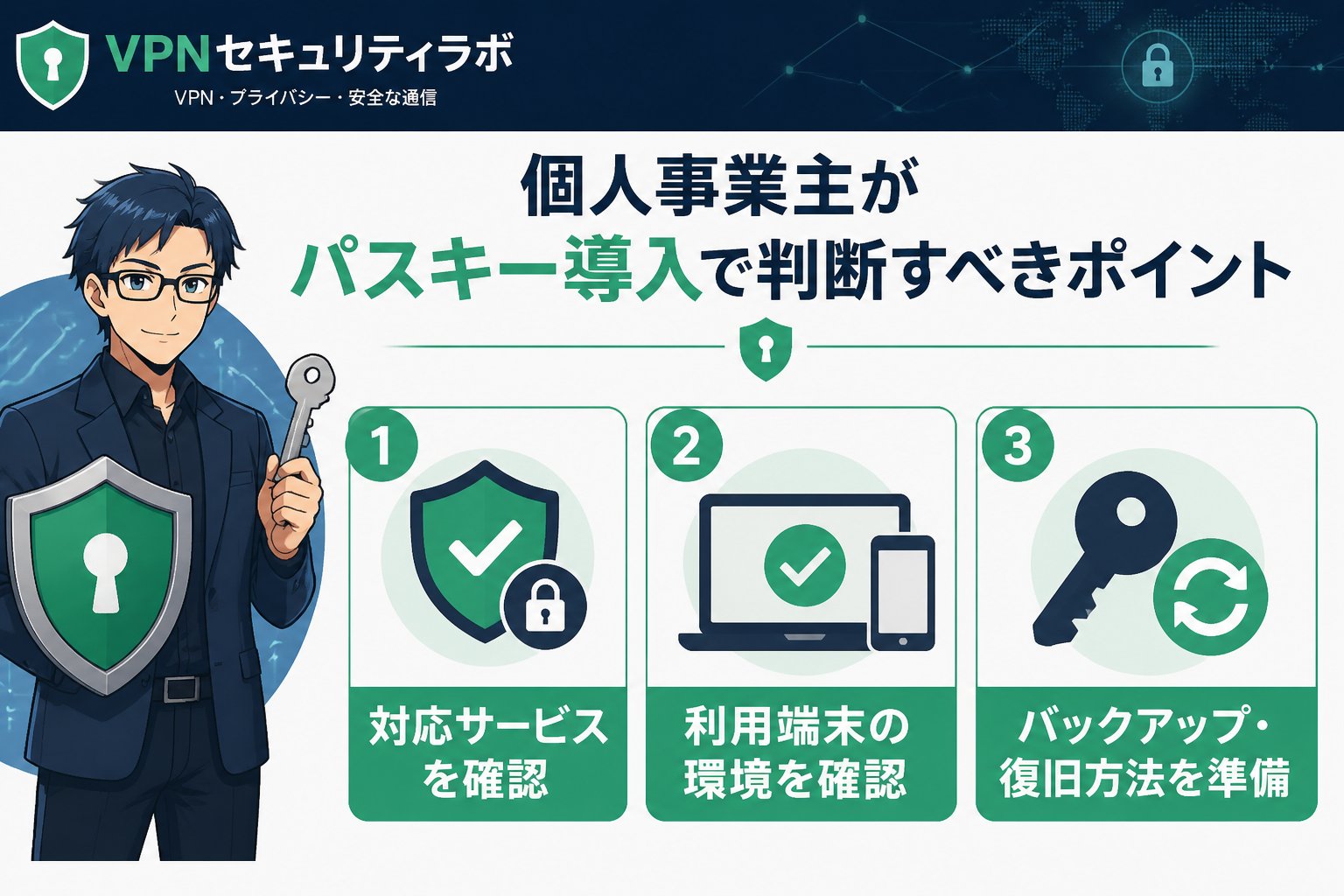 セキュリティ 個人事業主がパスキー導入で判断すべきポイント