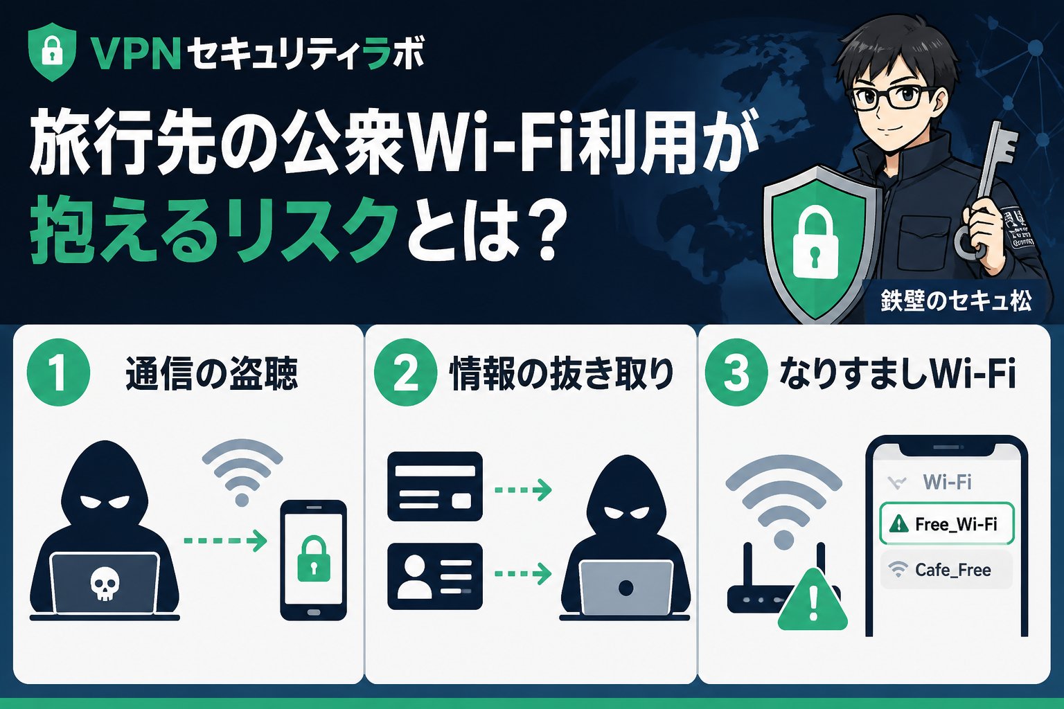 フリーWi-Fi 旅行先の公衆Wi-Fi利用が抱えるリスクとは？