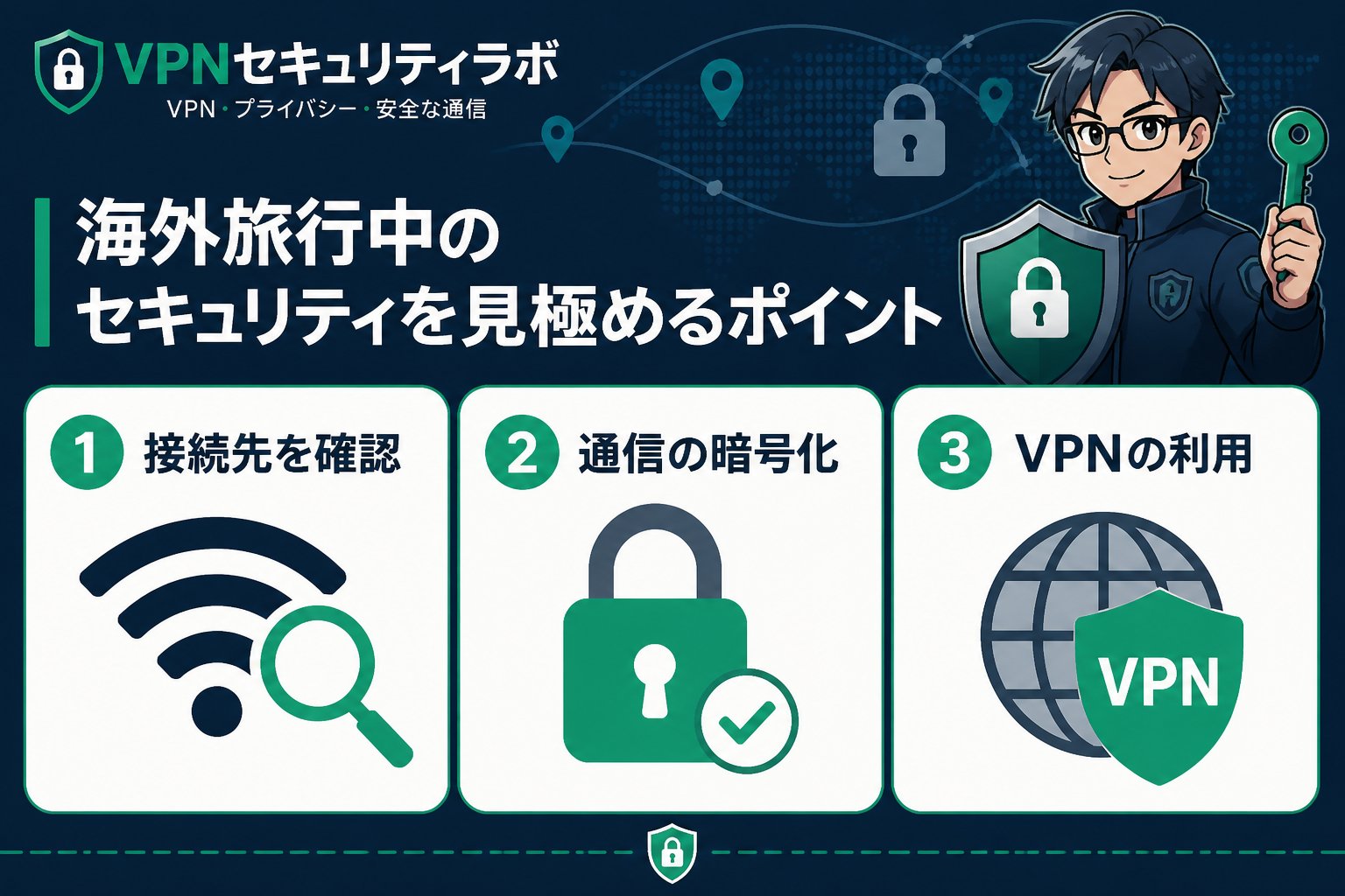 プライバシー 海外旅行中のセキュリティを見極めるポイント