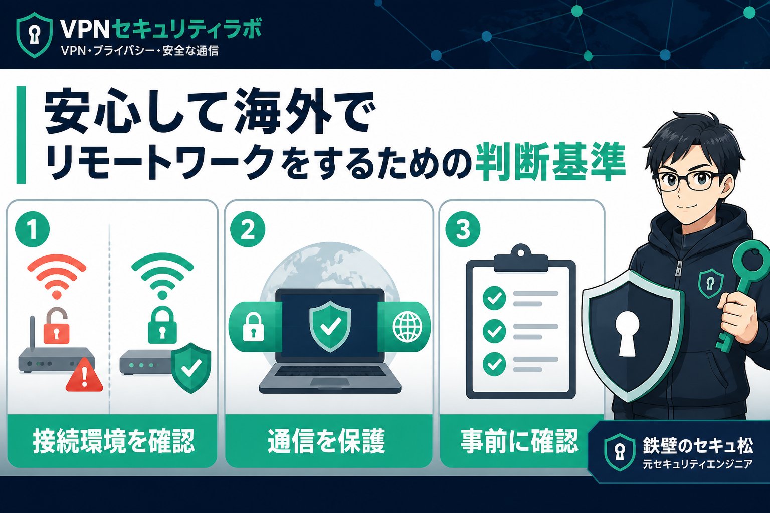プライバシー 安心して海外でリモートワークをするための判断基準