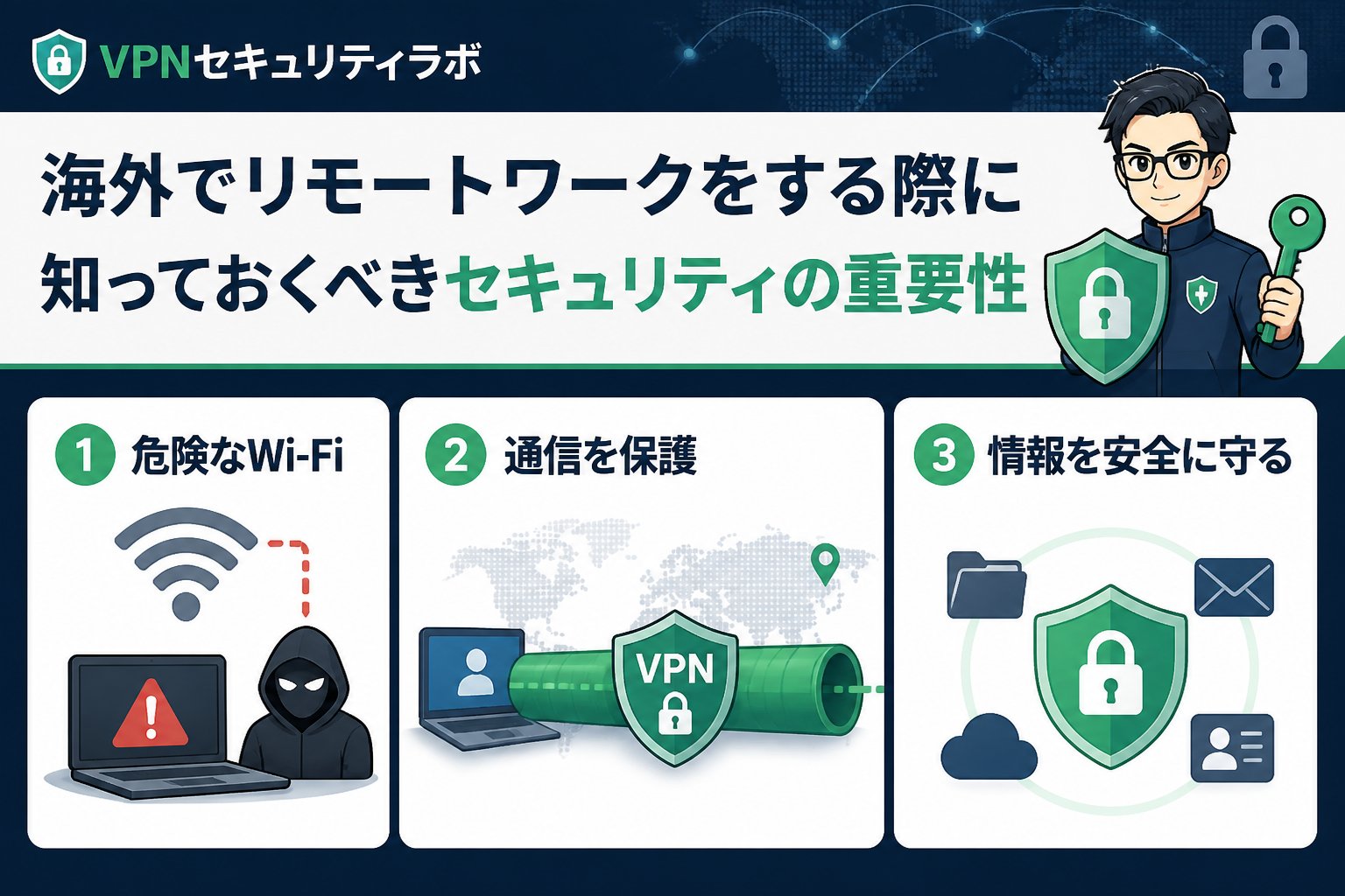 プライバシー 海外でリモートワークをする際に知っておくべきセキュリティの重要性