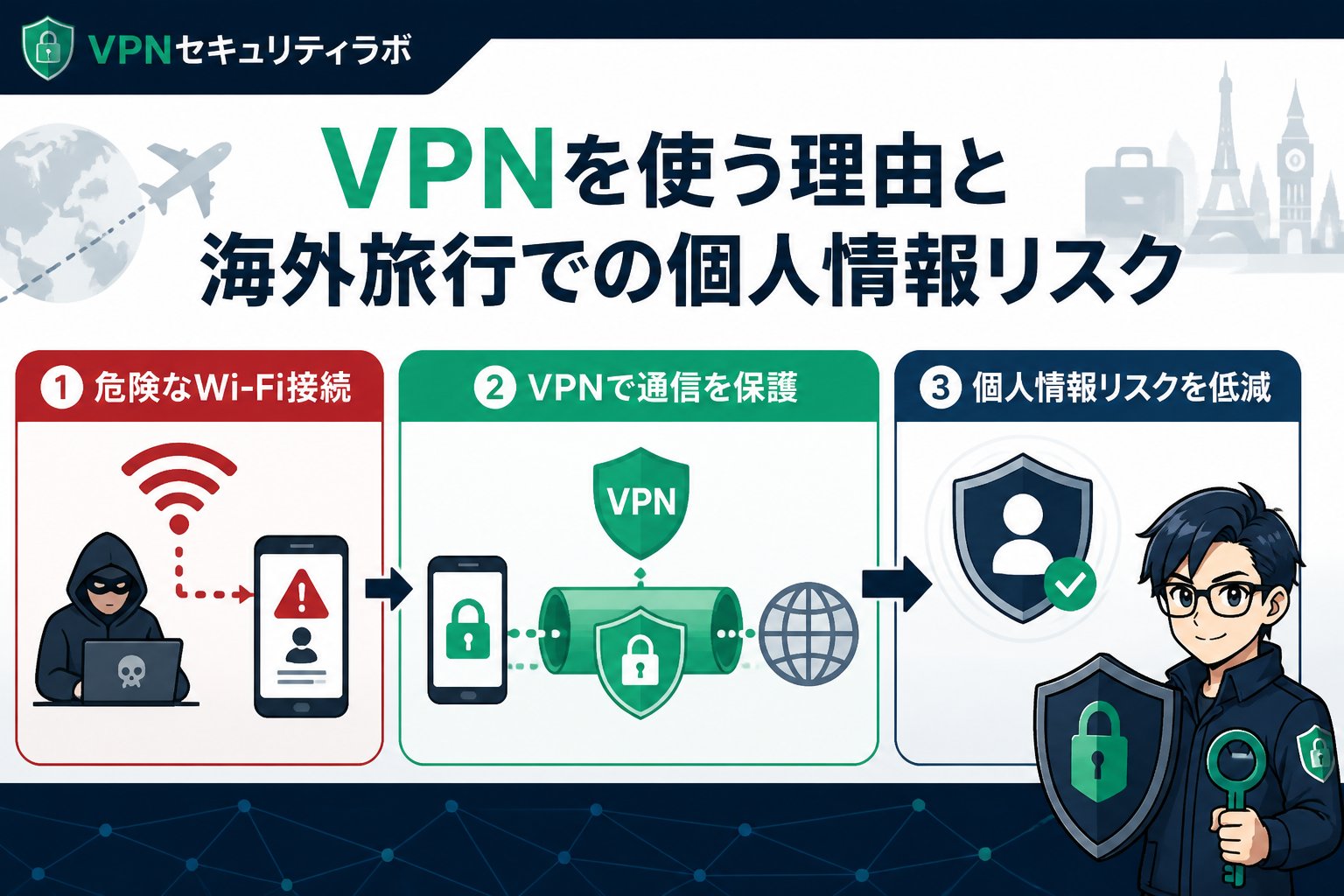 プライバシー VPNを使う理由と海外旅行での個人情報リスク