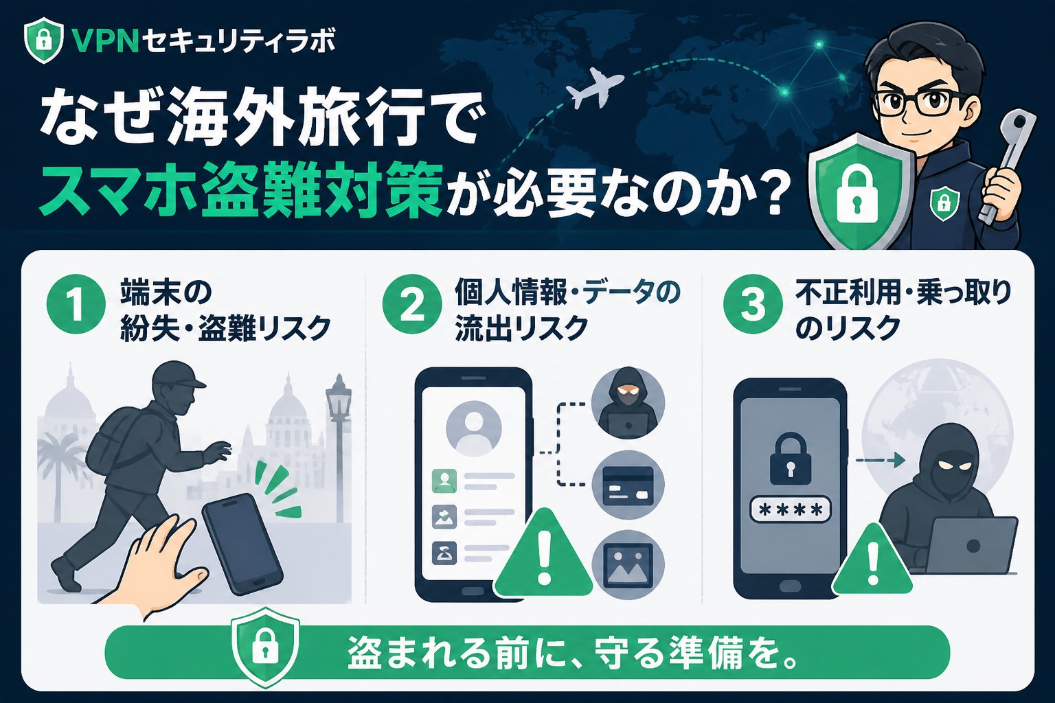 プライバシー なぜ海外旅行でスマホ盗難対策が必要なのか？