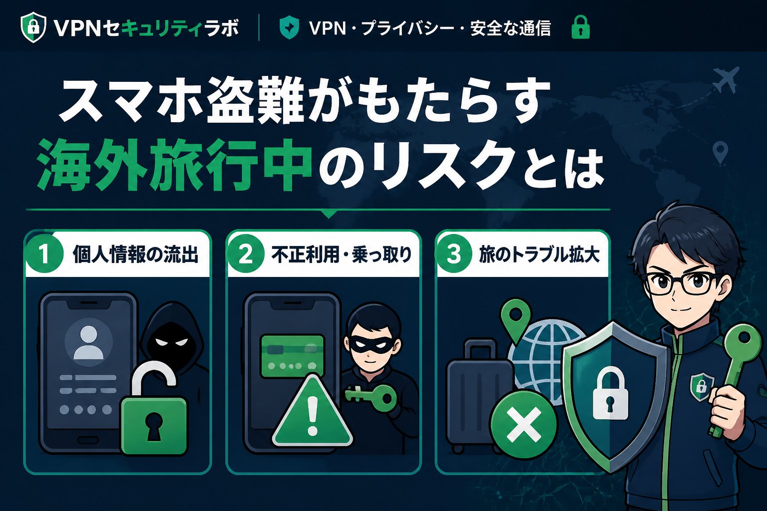 プライバシー スマホ盗難がもたらす海外旅行中のリスクとは
