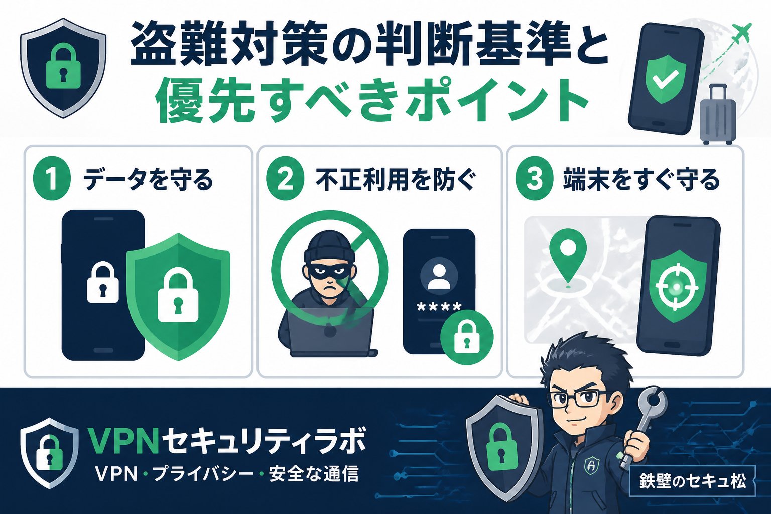 プライバシー 盗難対策の判断基準と優先すべきポイント