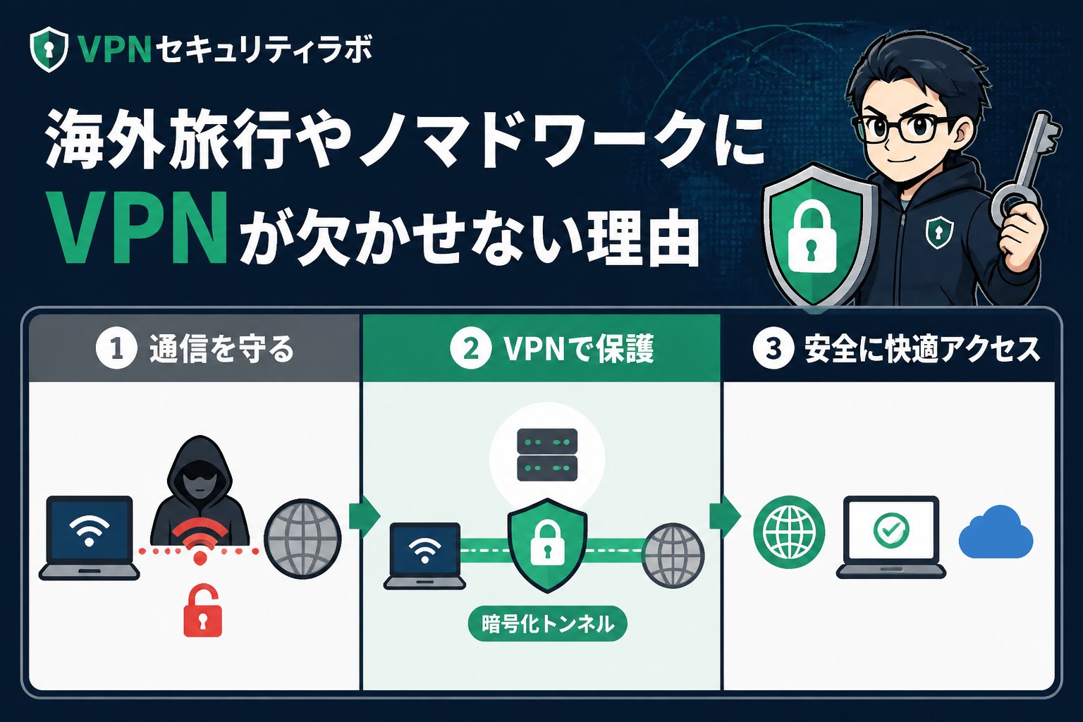 プライバシー 海外旅行やノマドワークにVPNが欠かせない理由