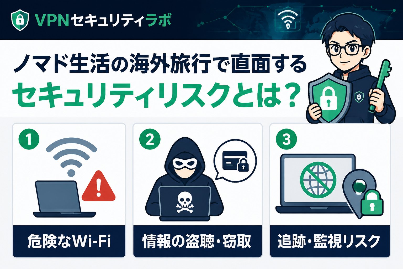 プライバシー ノマド生活の海外旅行で直面するセキュリティリスクとは？
