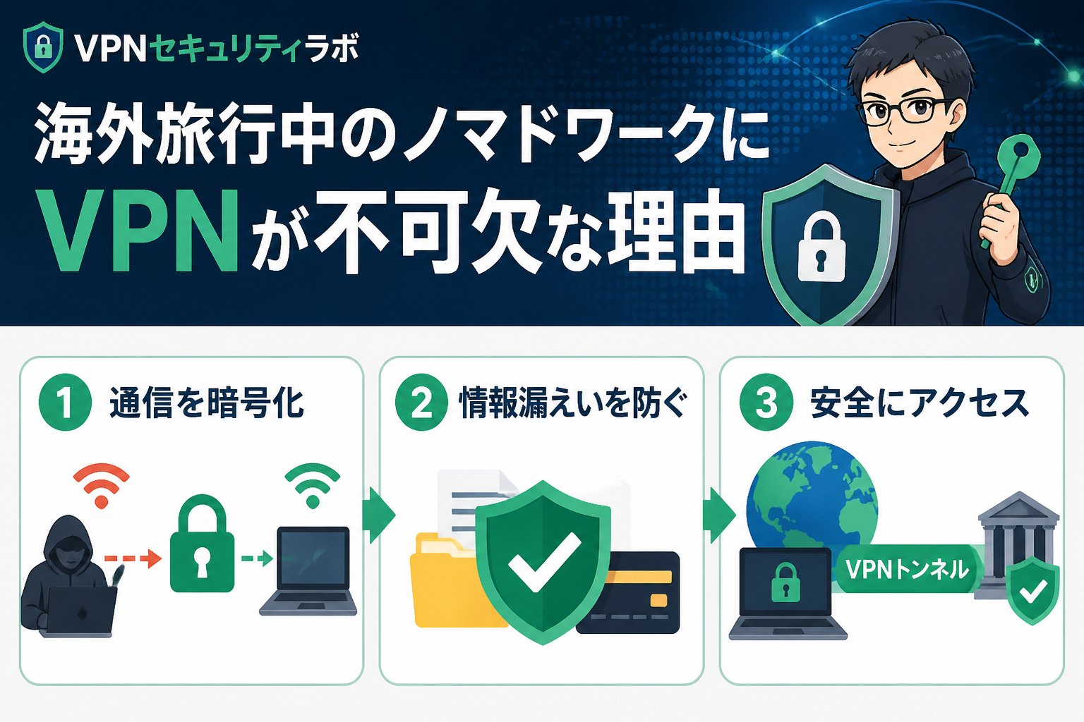 プライバシー 海外旅行中のノマドワークにVPNが不可欠な理由