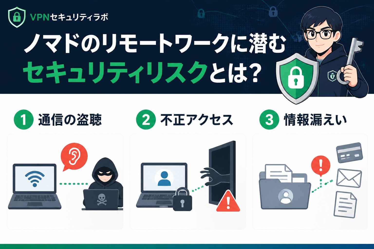 プライバシー ノマドのリモートワークに潜むセキュリティリスクとは?