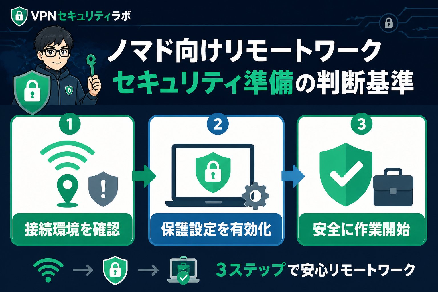 プライバシー ノマド向けリモートワークセキュリティ準備の判断基準