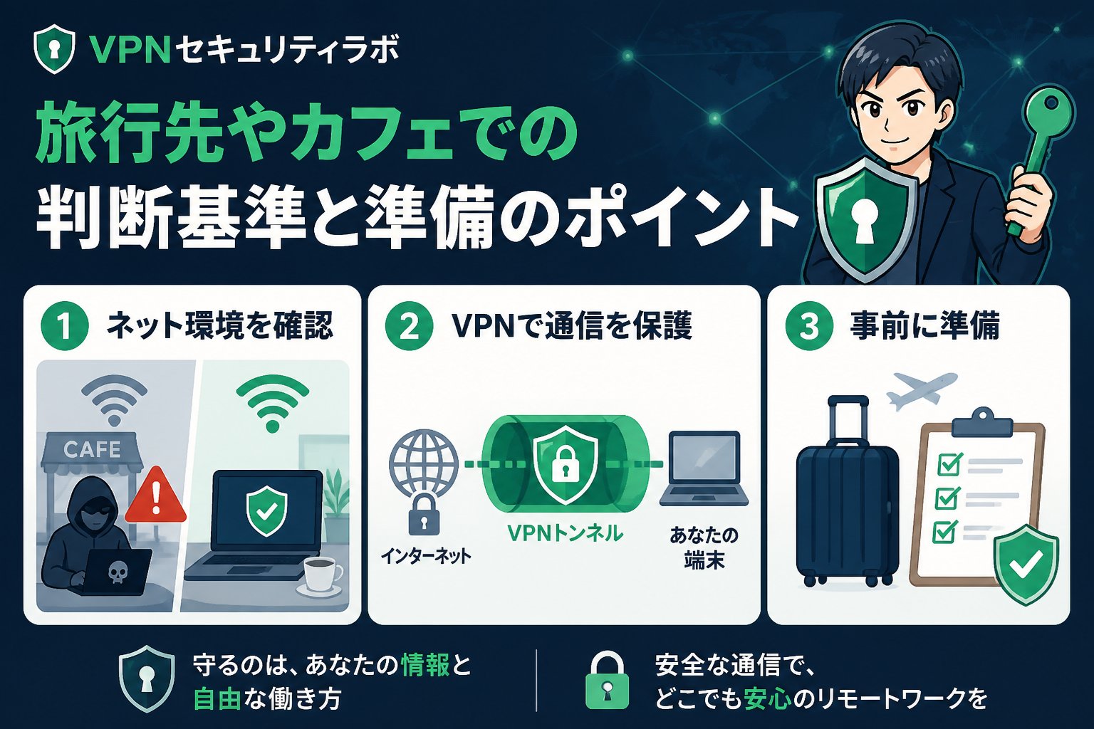 プライバシー 旅行先やカフェでのリモート作業における判断基準と準備のポイント