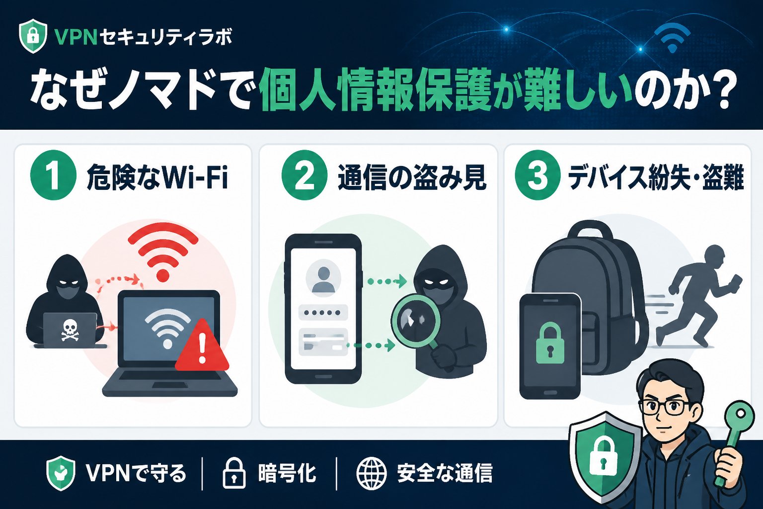プライバシー なぜノマドで個人情報保護が難しいのか？具体的なリスクを解説