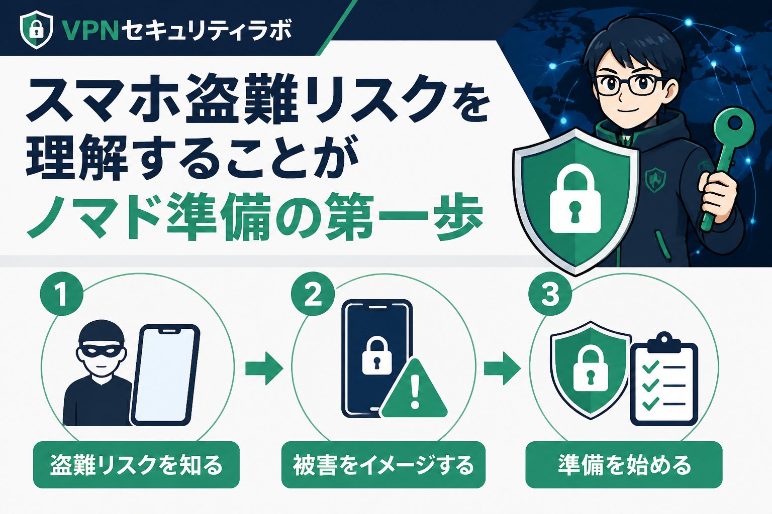 プライバシー スマホ盗難リスクを理解することがノマド準備の第一歩