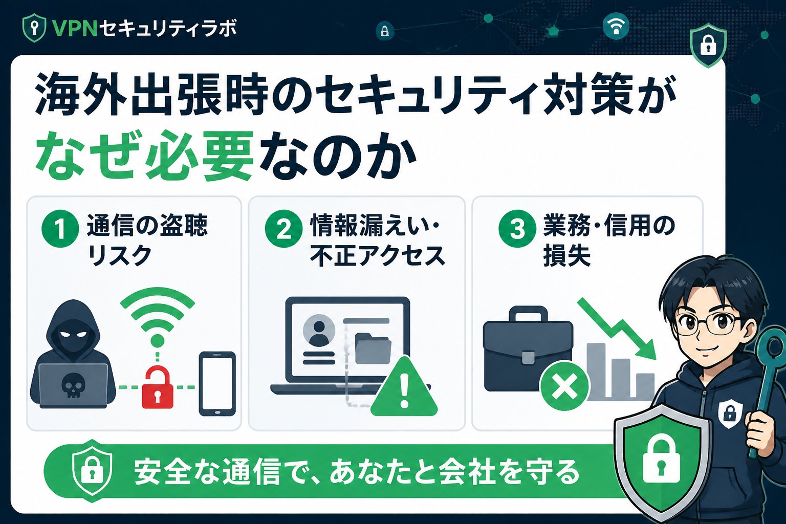 プライバシー 海外出張時のセキュリティ対策がなぜ必要なのか