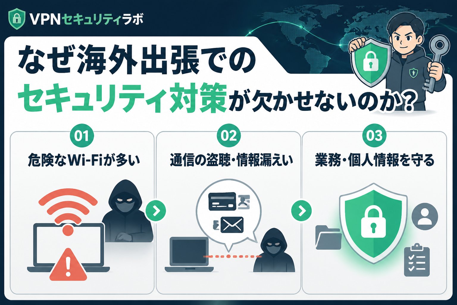 プライバシー なぜ海外出張でのセキュリティ対策が欠かせないのか?
