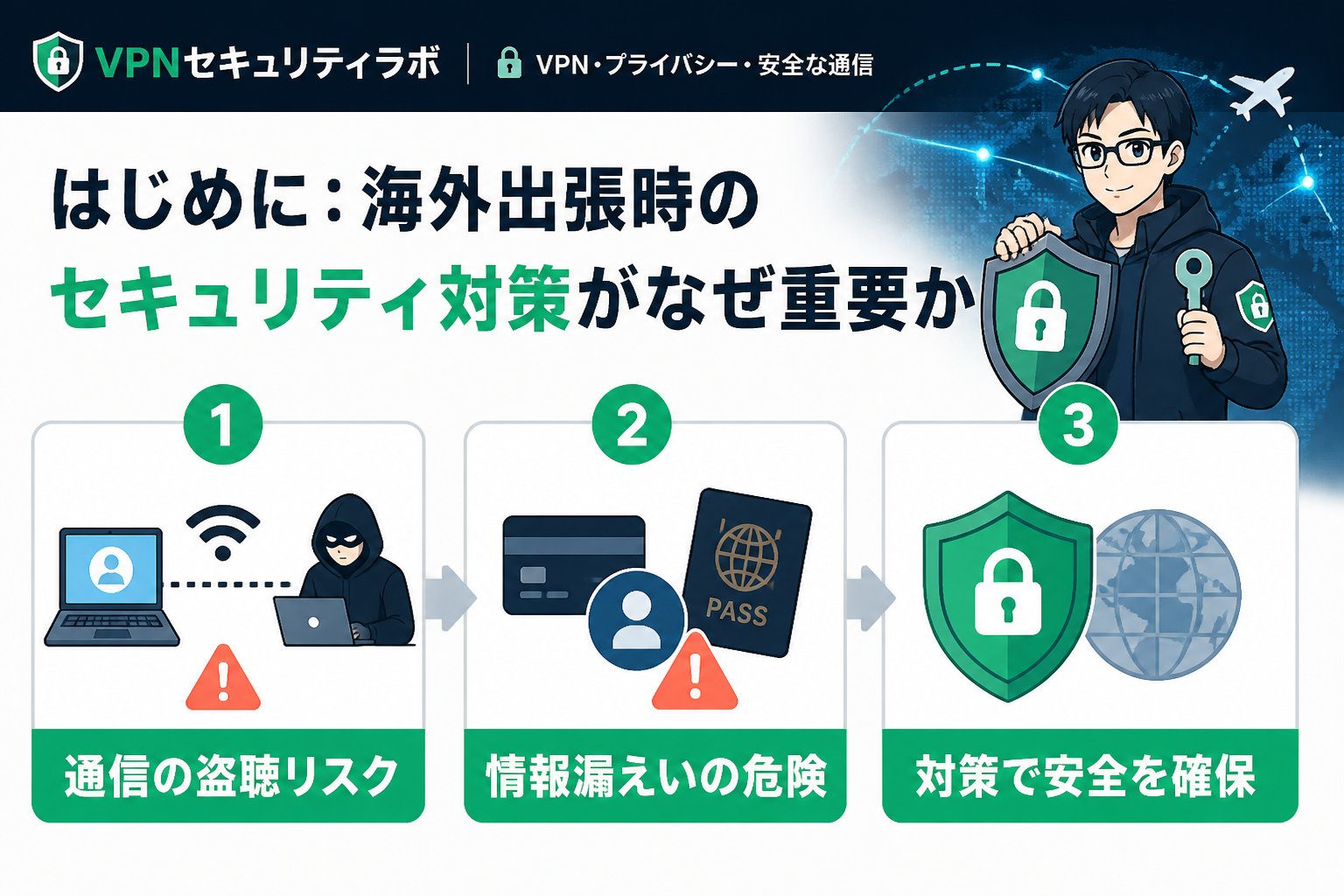 プライバシー はじめに：海外出張時のセキュリティ対策がなぜ重要か