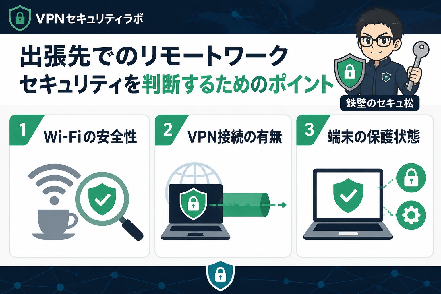 プライバシー 出張先でのリモートワークセキュリティを判断するためのポイント