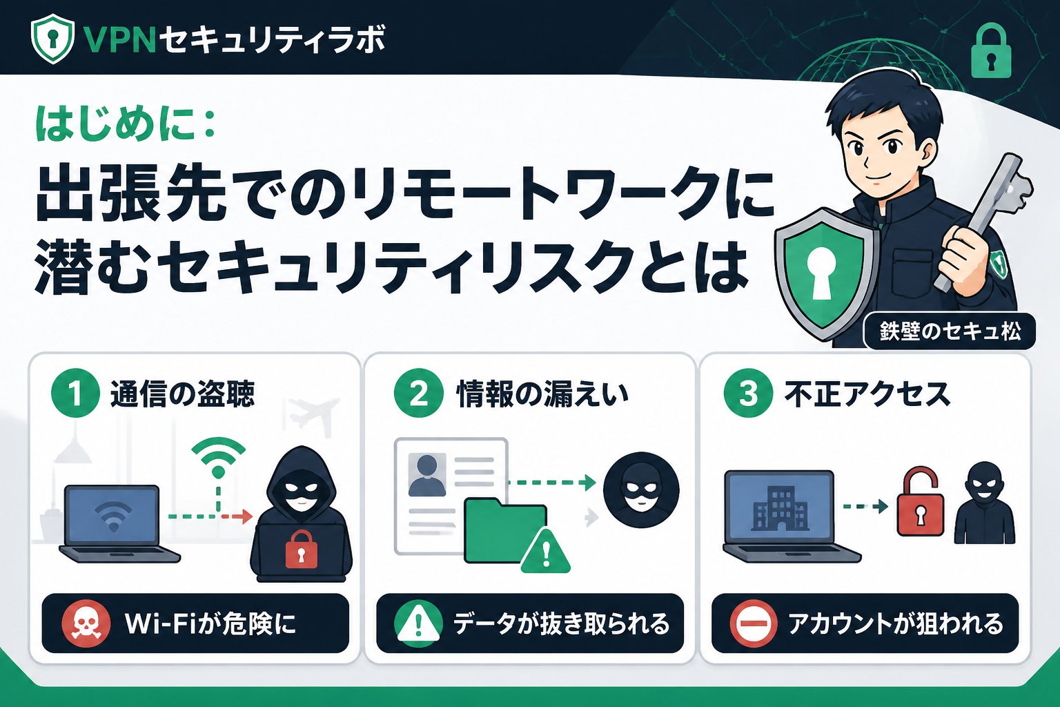 プライバシー はじめに:出張先でのリモートワークに潜むセキュリティリスクとは