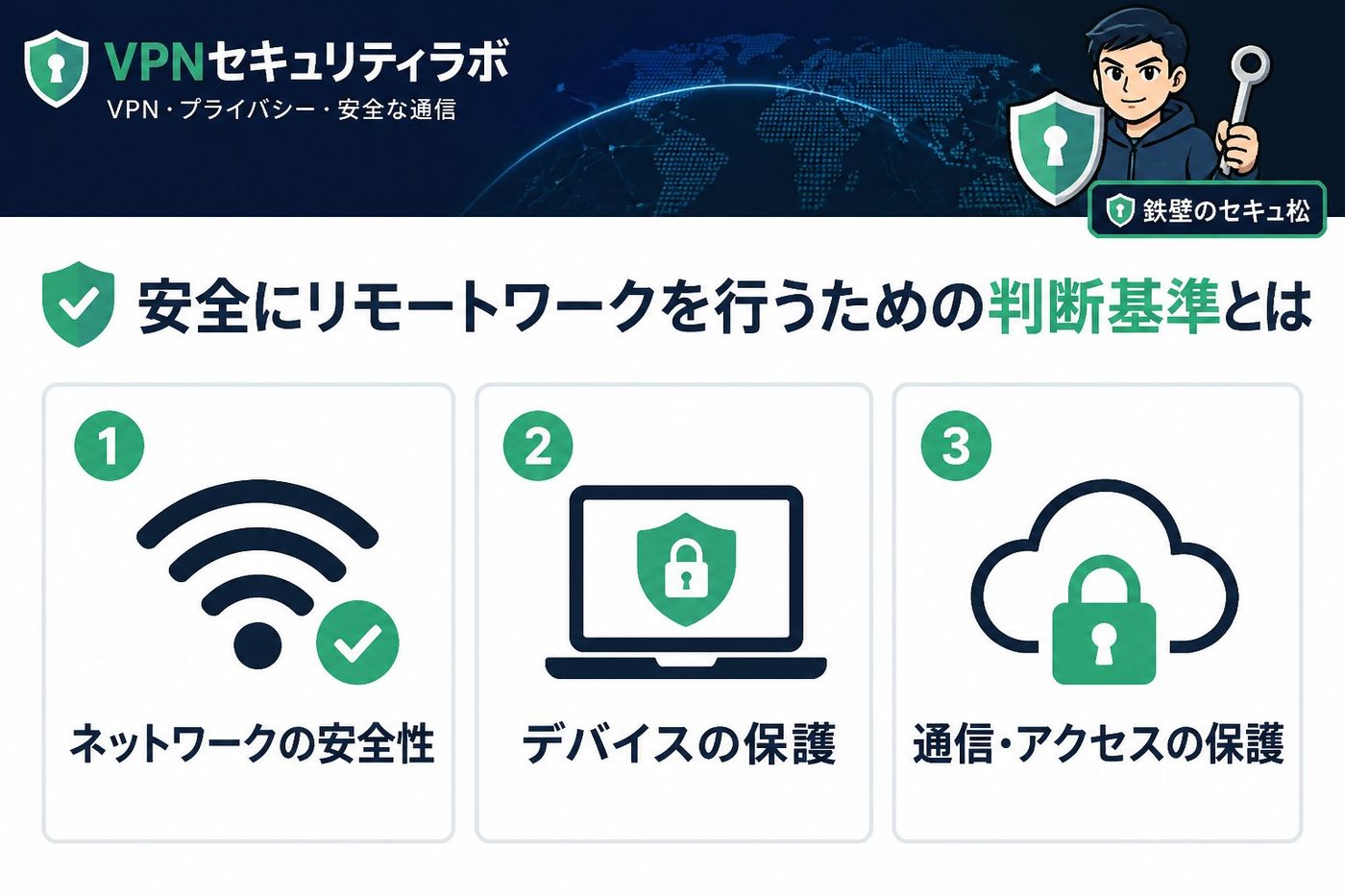 プライバシー 安全にリモートワークを行うための判断基準とは