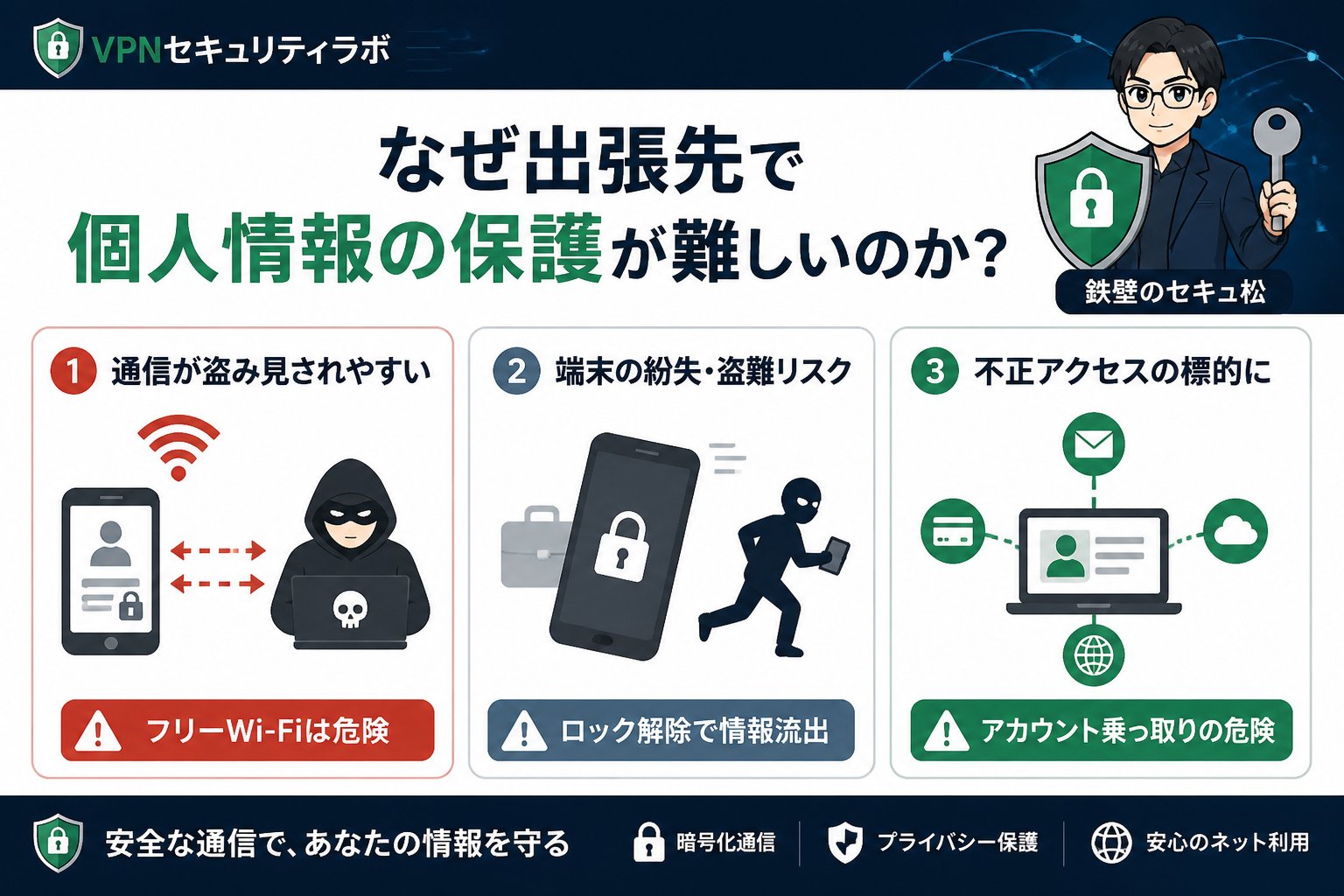 プライバシー なぜ出張先で個人情報の保護が難しいのか?リスクの実態