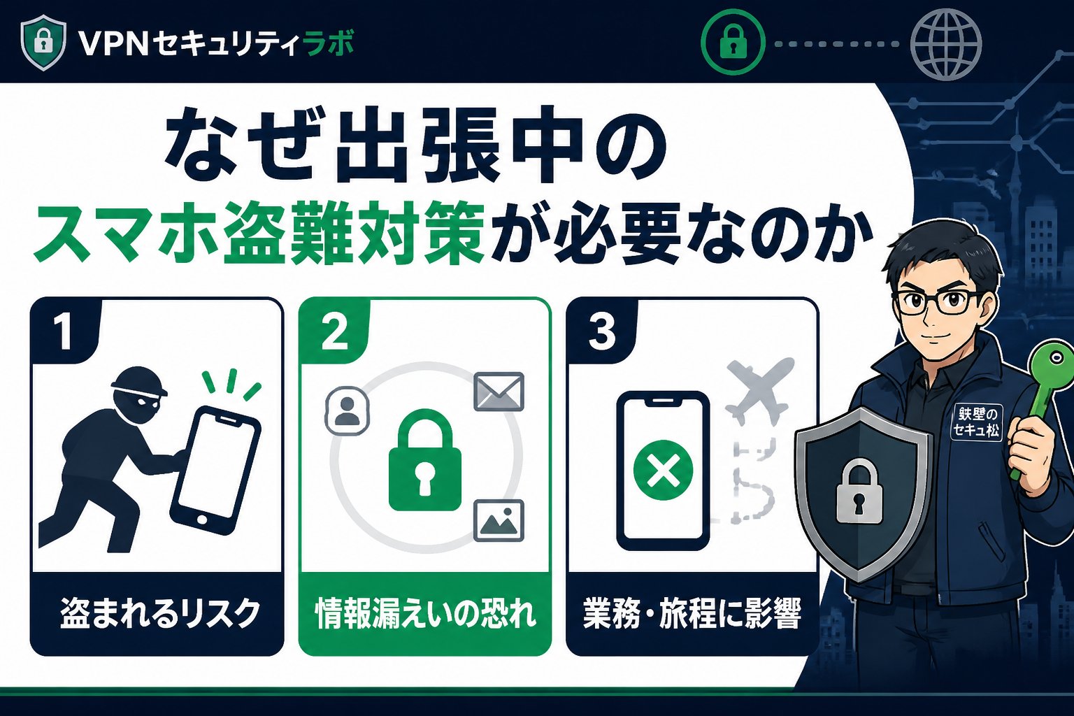プライバシー なぜ出張中のスマホ盗難対策が必要なのか