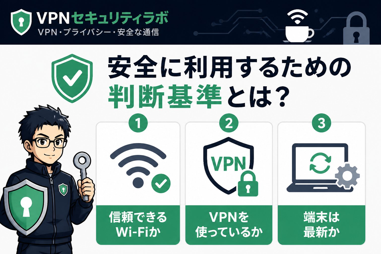 フリーWi-Fi 安全に利用するための判断基準とは?