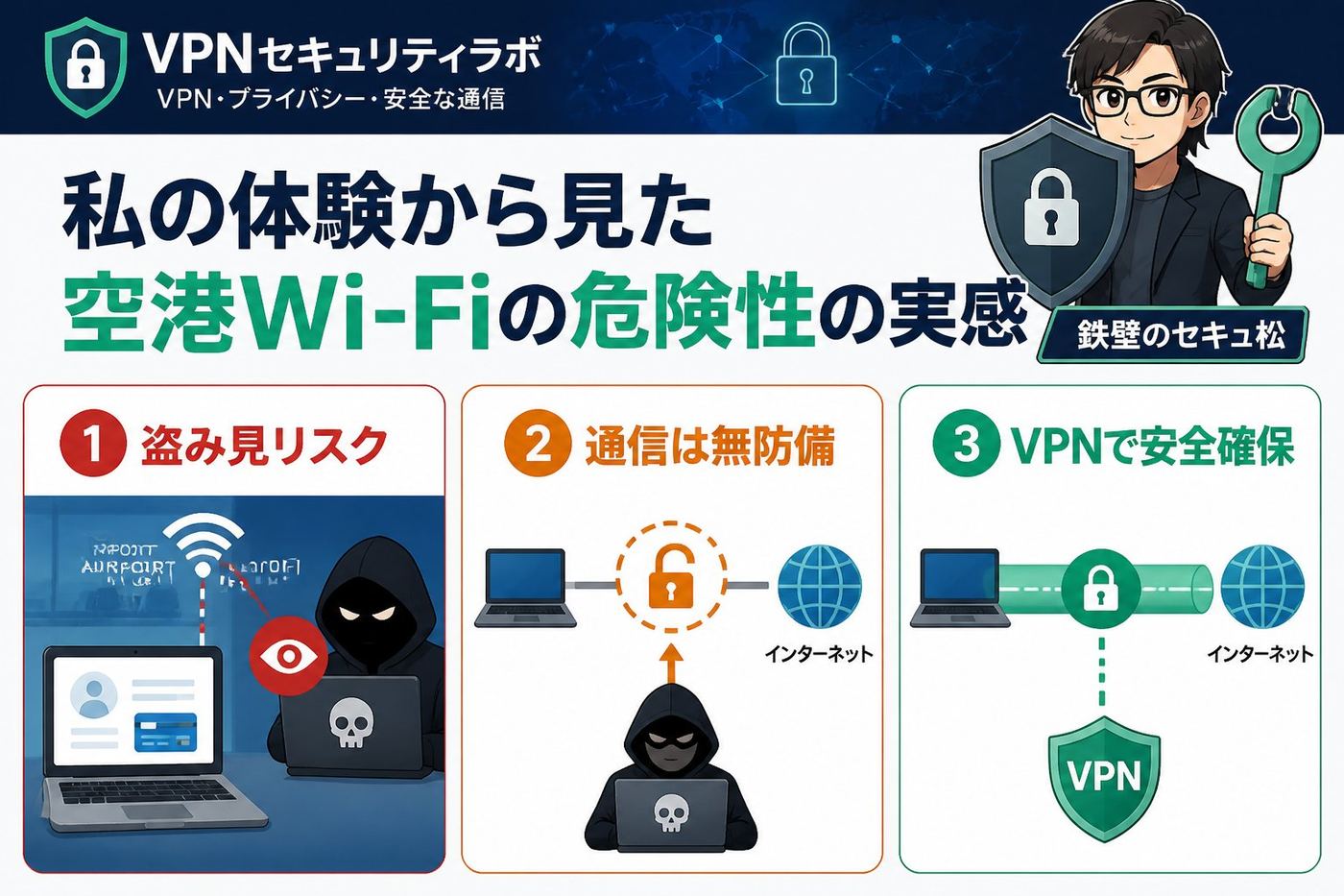 フリーWi-Fi 私の体験から見た空港Wi-Fiの危険性の実感