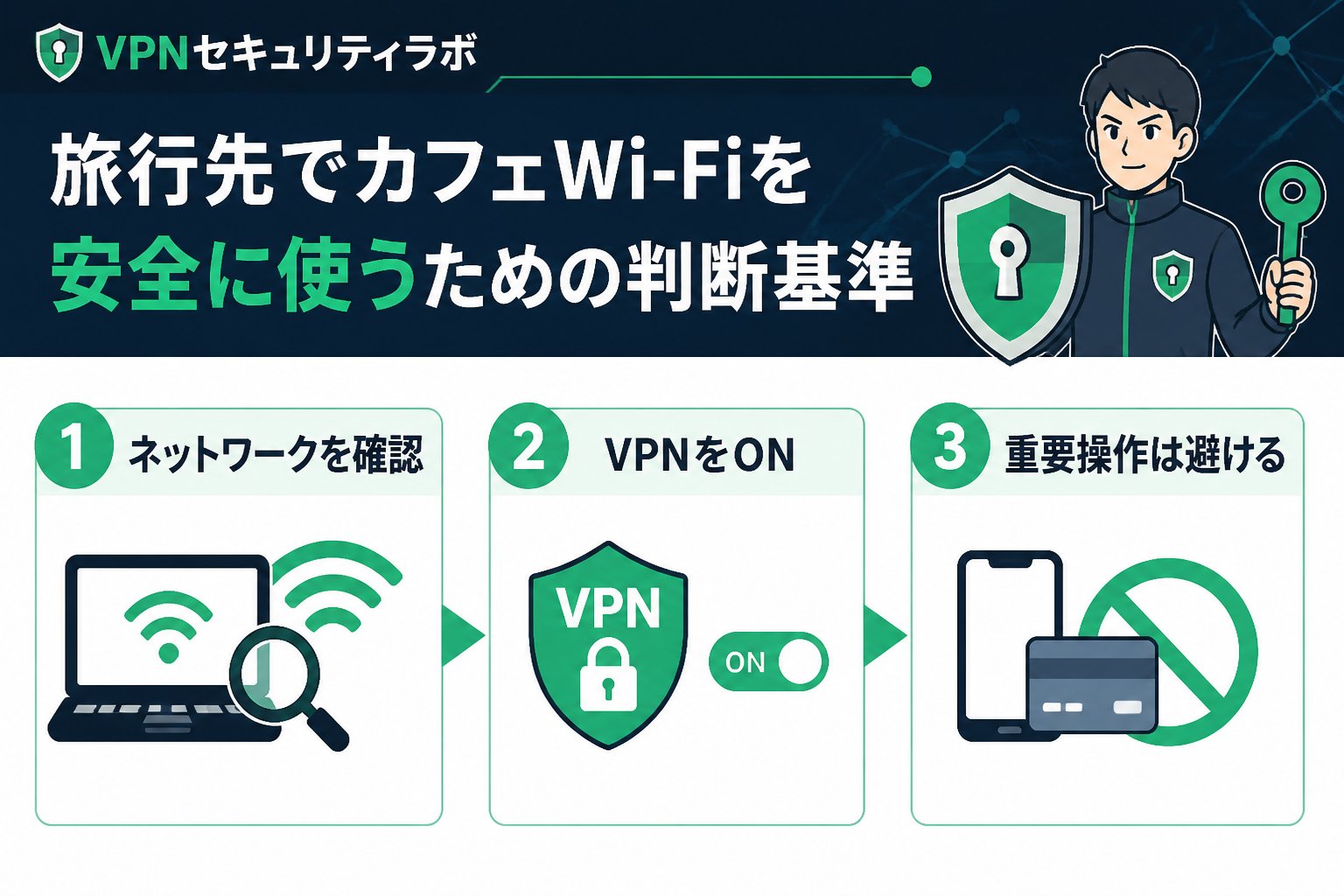 フリーWi-Fi 旅行先でカフェWi-Fiを安全に使うための判断基準