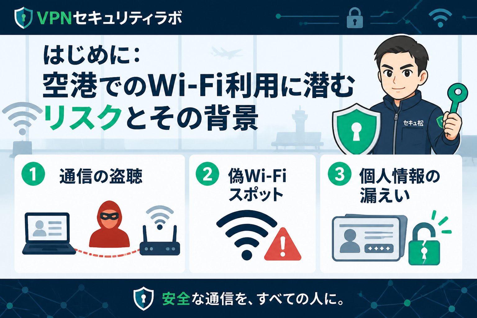 フリーWi-Fi はじめに:空港でのWi-Fi利用に潜むリスクとその背景