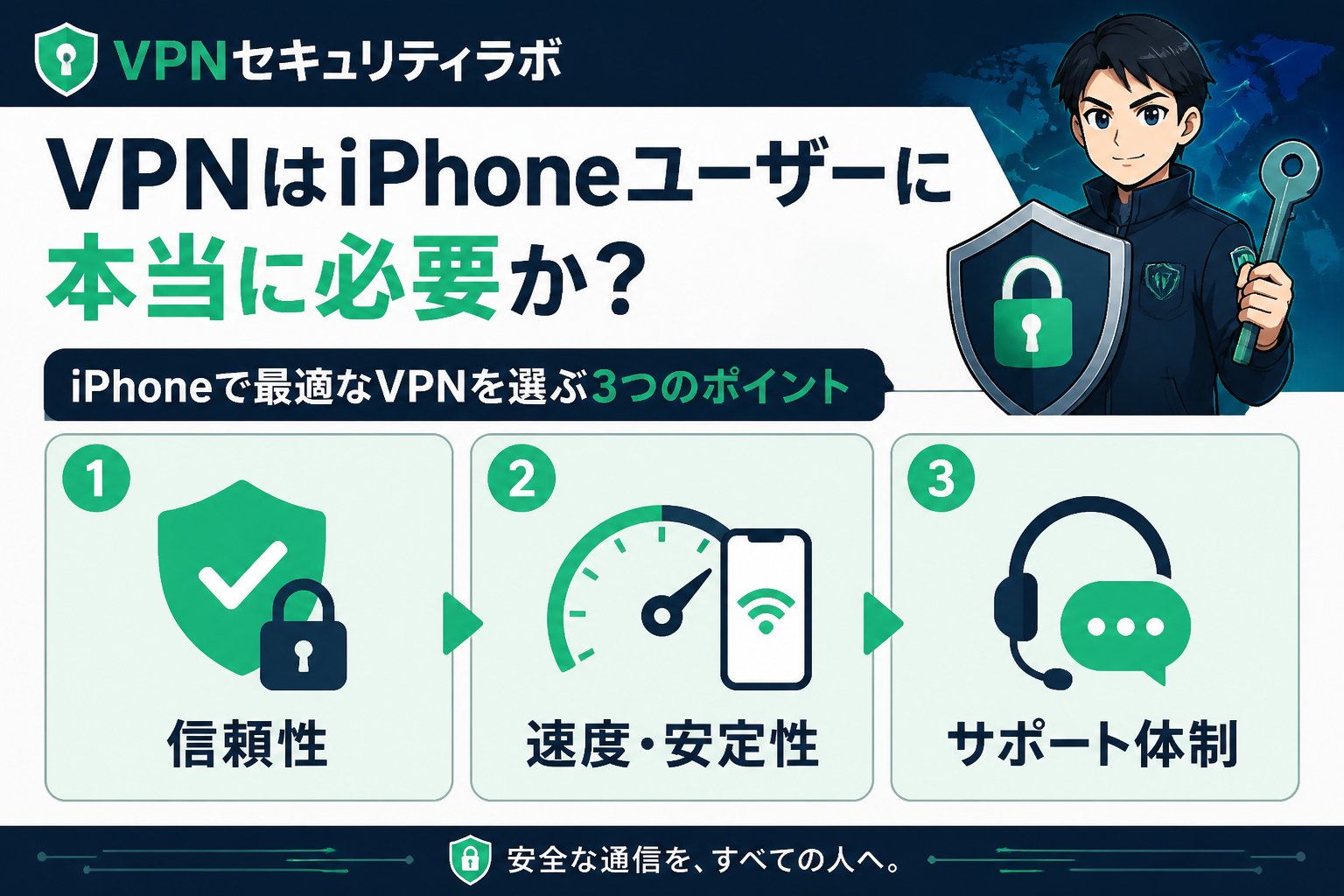 VPN比較 VPNはiPhoneユーザーに本当に必要か？その理由とリスク