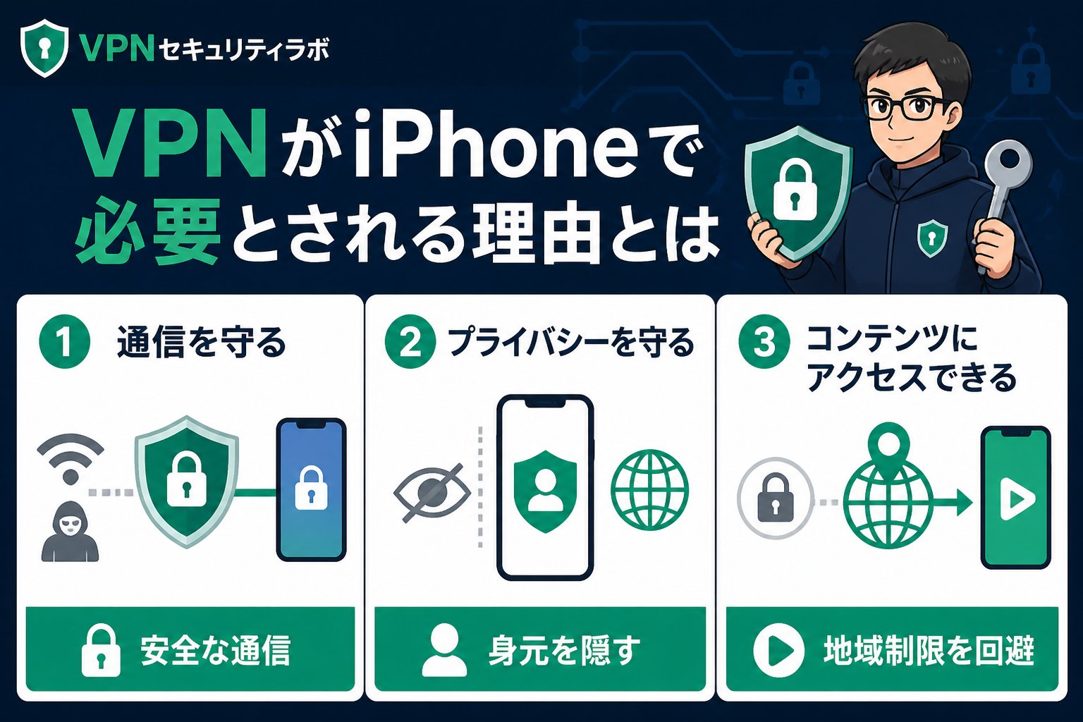 VPN比較 VPNがiPhoneで必要とされる理由とは
