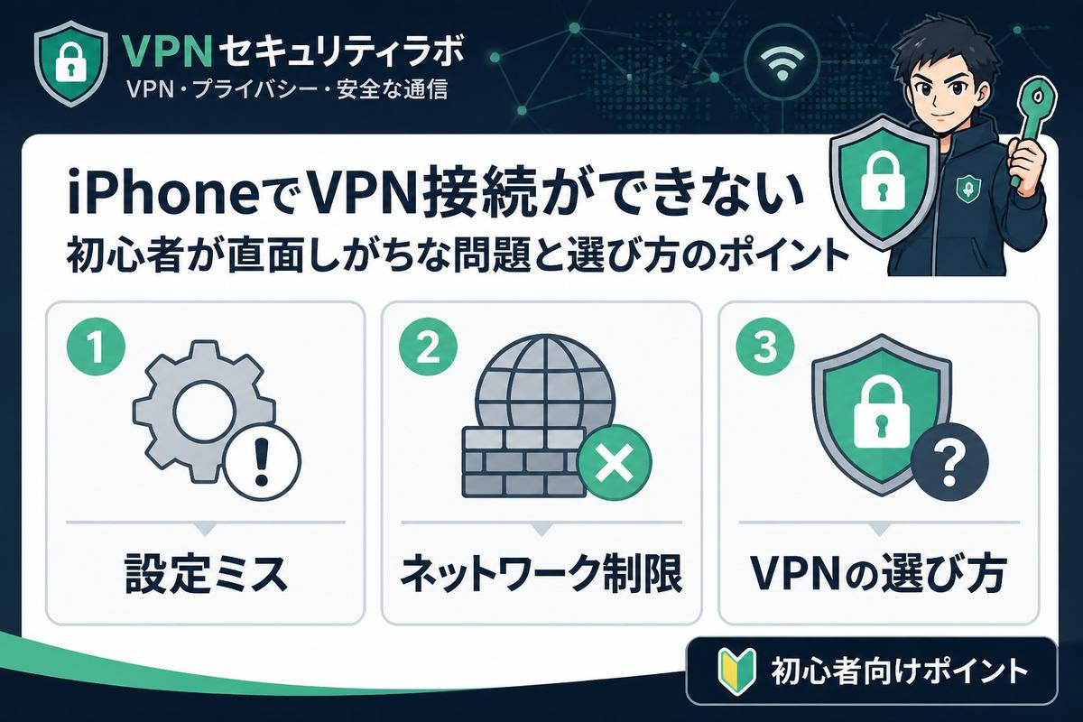 VPN比較 iPhoneでVPN接続ができない初心者が直面しがちな問題と選び方のポイント