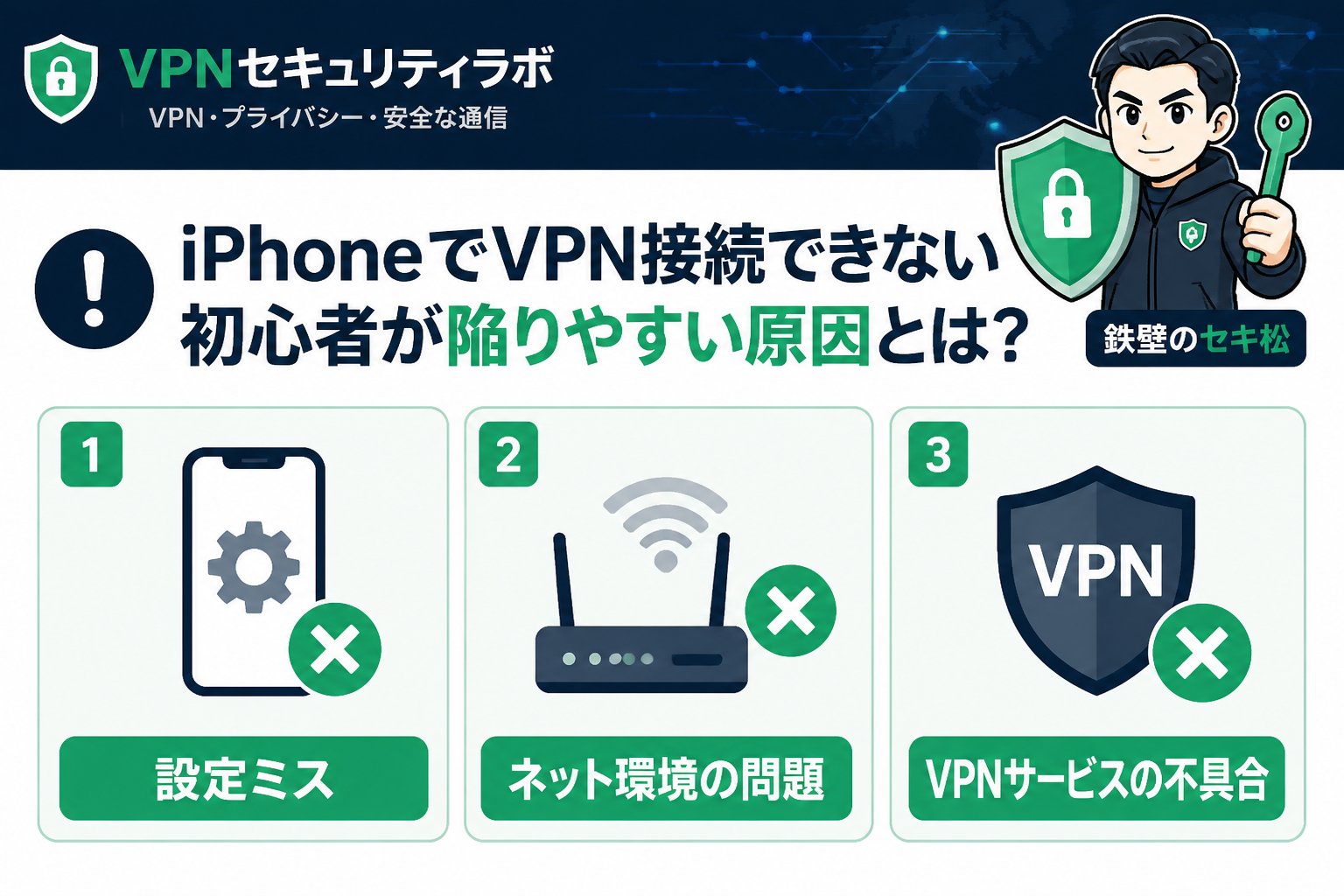 VPN比較 iPhoneでVPN接続できない初心者が陥りやすい原因とは?