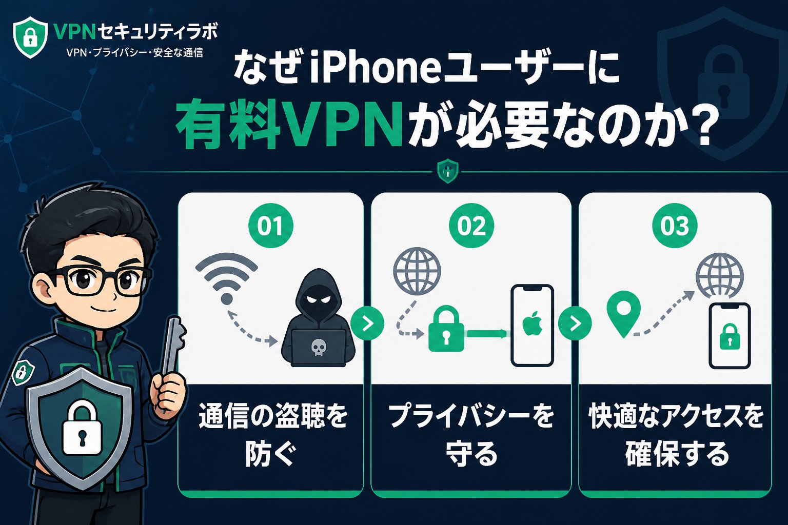 VPN比較 なぜiPhoneユーザーに有料VPNが必要なのか？