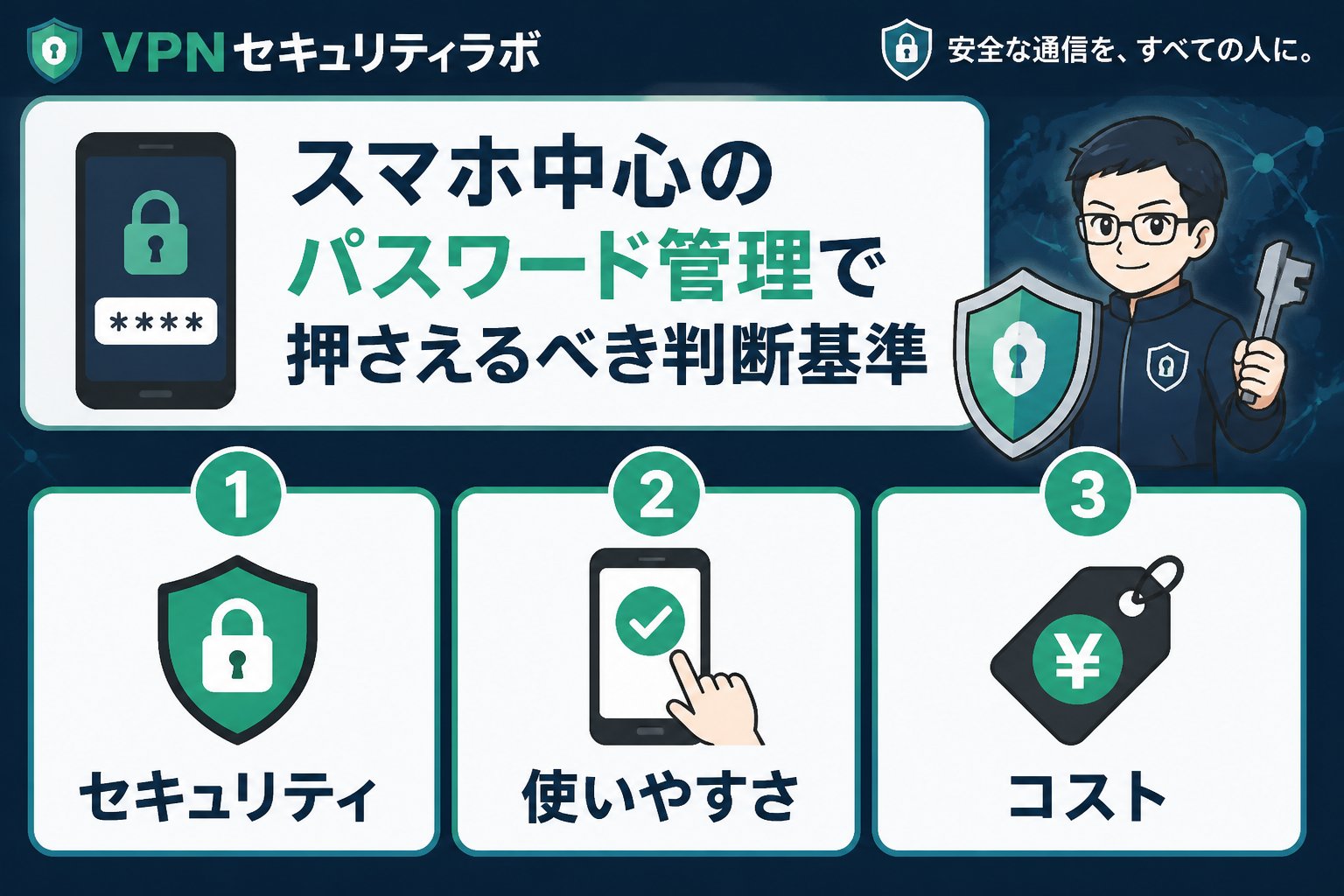 セキュリティ スマホ中心のパスワード管理で押さえるべき判断基準