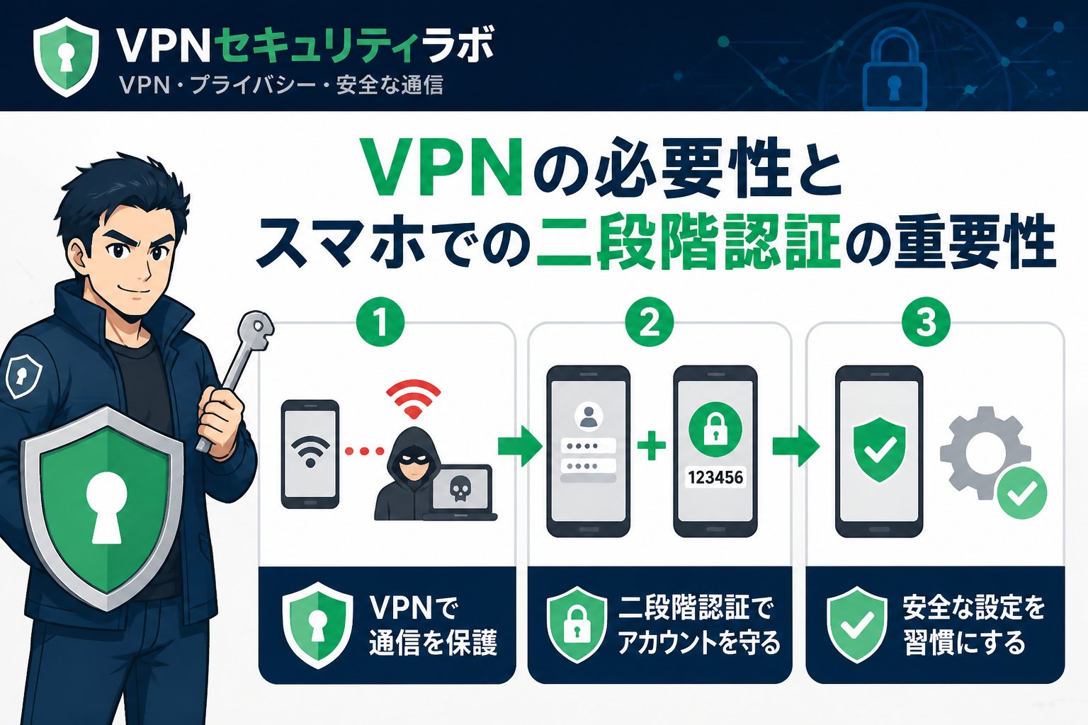 セキュリティ VPNの必要性とスマホでの二段階認証の重要性