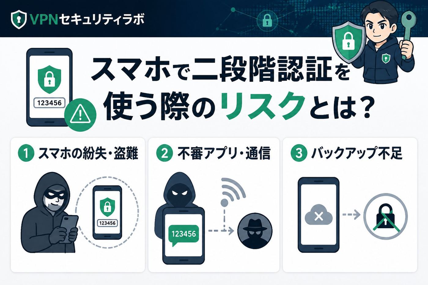 セキュリティ スマホで二段階認証を使う際のリスクとは?