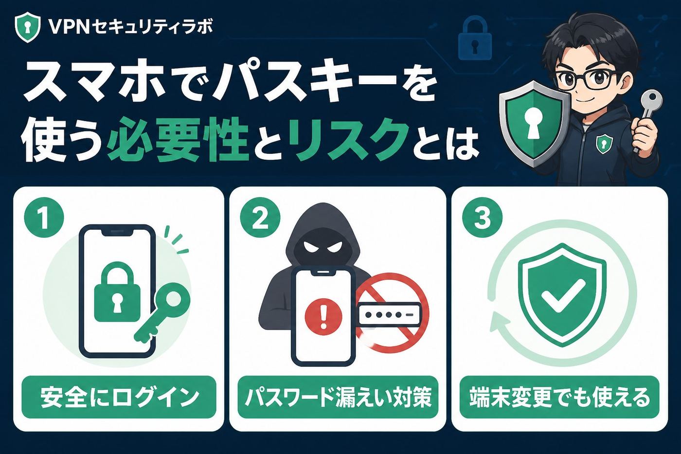 セキュリティ スマホでパスキーを使う必要性とリスクとは